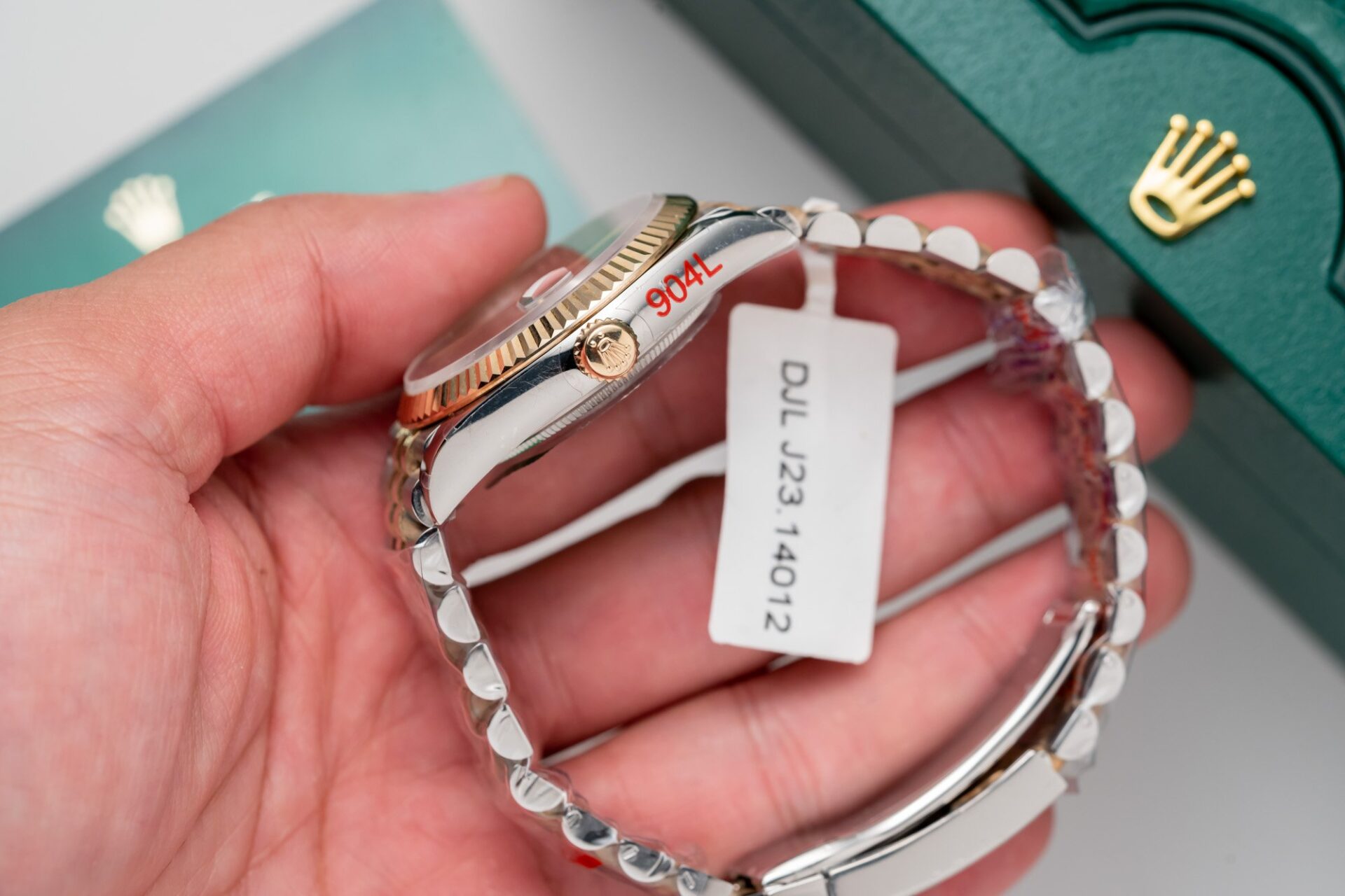 Rolex Best Replica Watch DateJust Rose Gold Wrapped Wimbledon Dial GM Factory 41mm