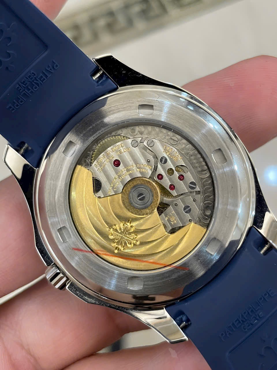 Patek Philippe Replica Watches Aquanaut 5168G Blue Rubber Strap GR Factory 42mm