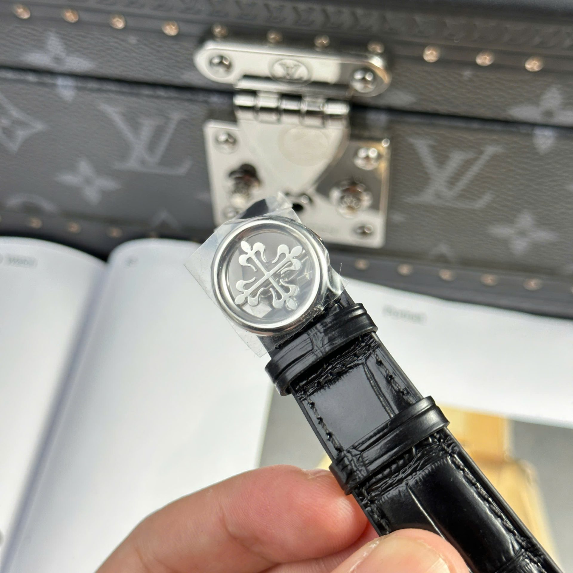 Patek Philippe Complications 5205G Replica Watch Leather Strap 40mm