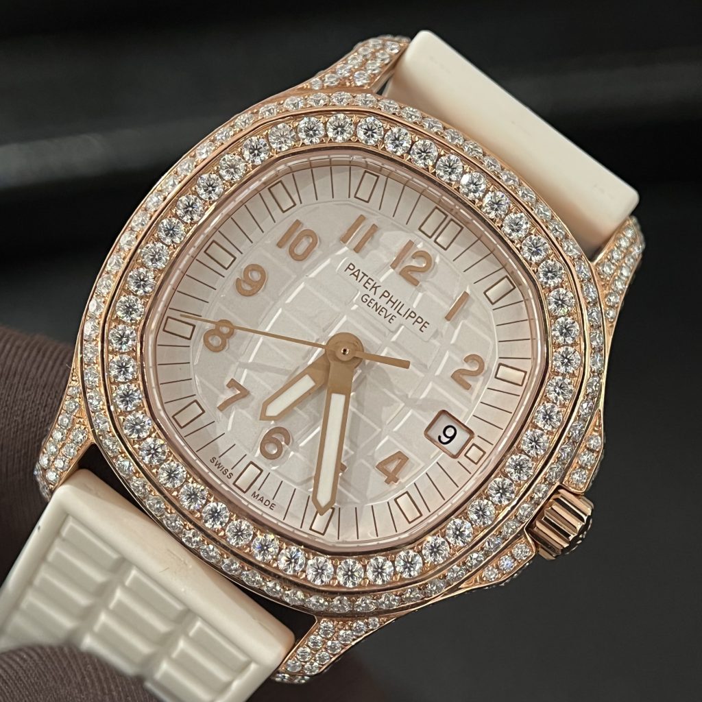 Patek Philippe 5067 Best Replica Watch Gold Wrapped + Moissanite Diamonds Custom 35.5mm