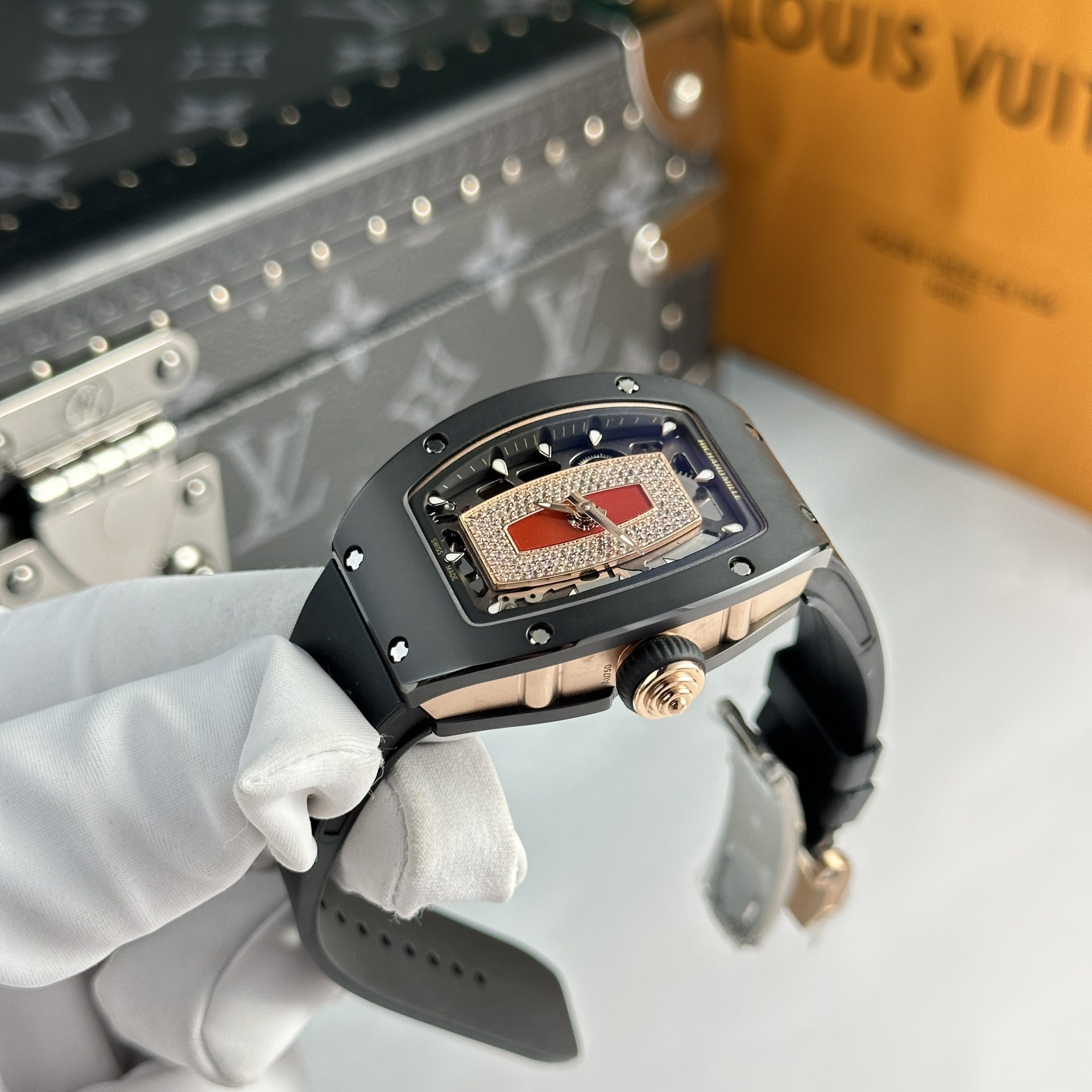 Richard Mille Best Replica Watches RM07 Black Ceramic 36mm