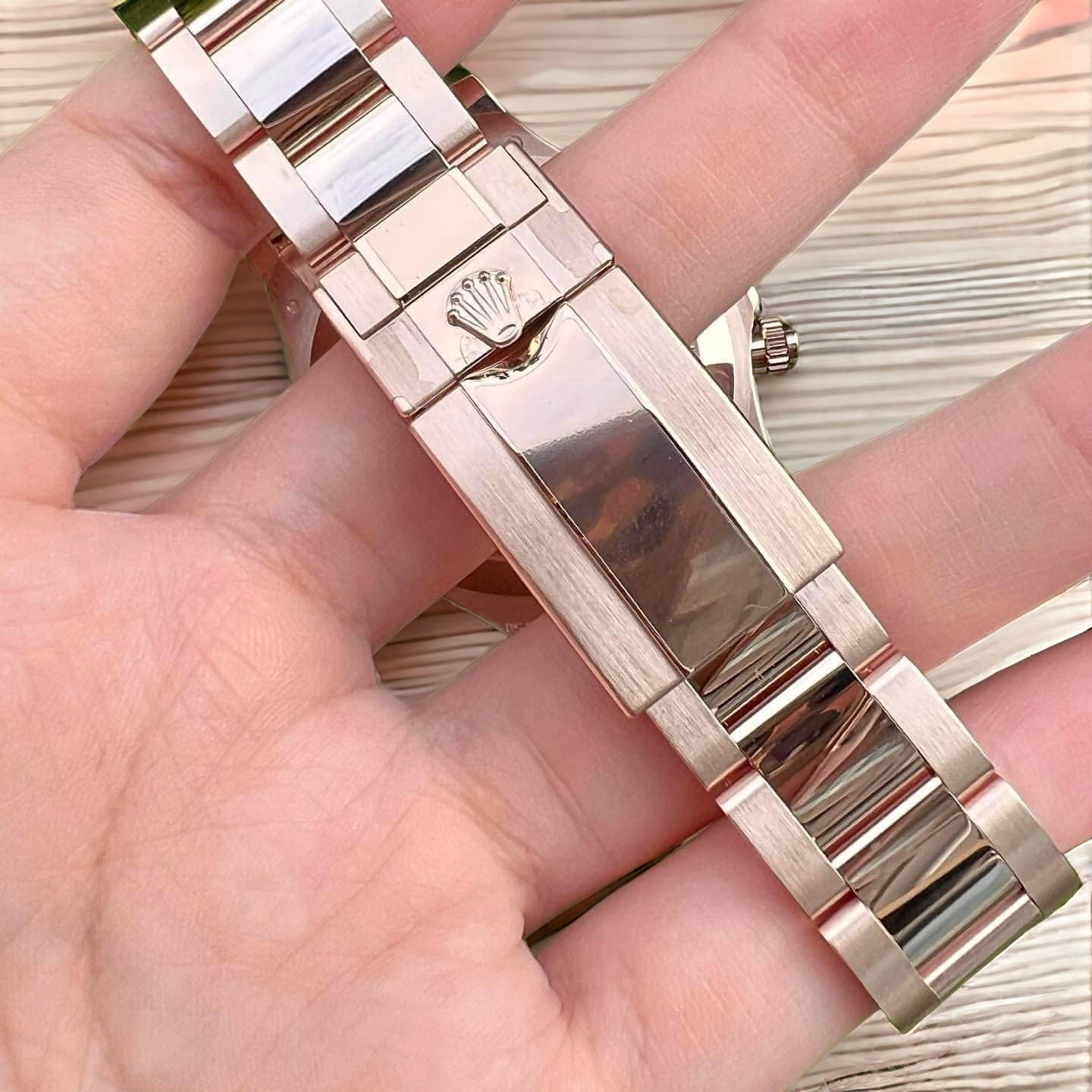 Rolex Daytona 18K Solid Rose Gold Replica Watch 40mm