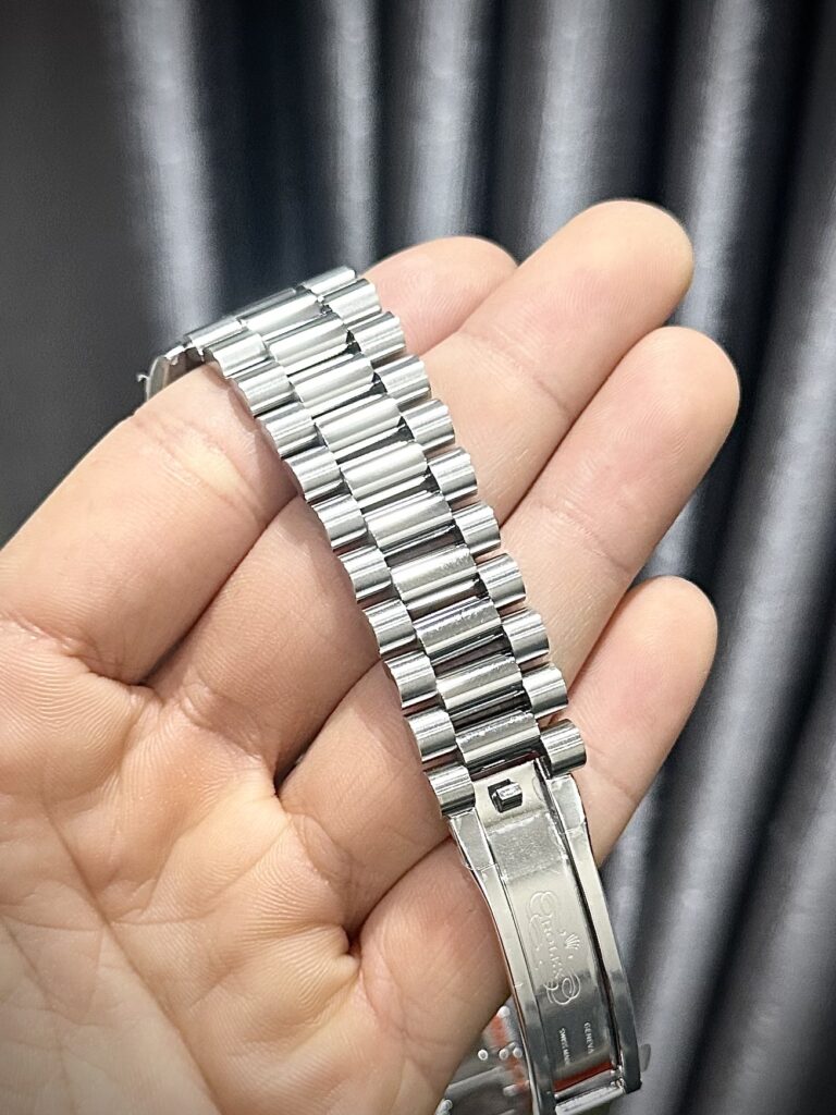 Rolex Day-Date Replica Watch Ice Blue Dial Number Pile Arabic GM Factory 40mm