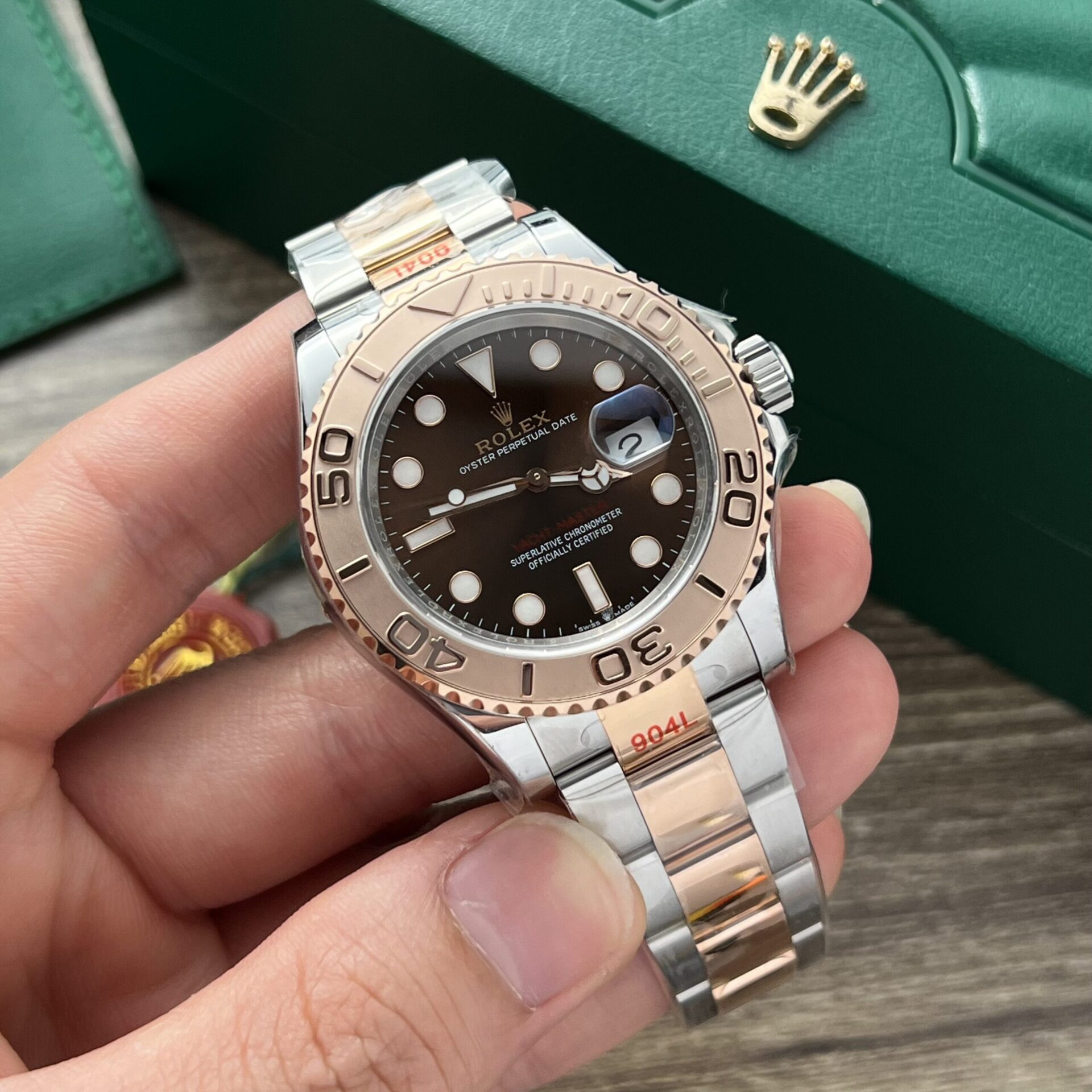 Rolex Fake Watch Yacht-Master Dial Chocolate EW Factory 40mm