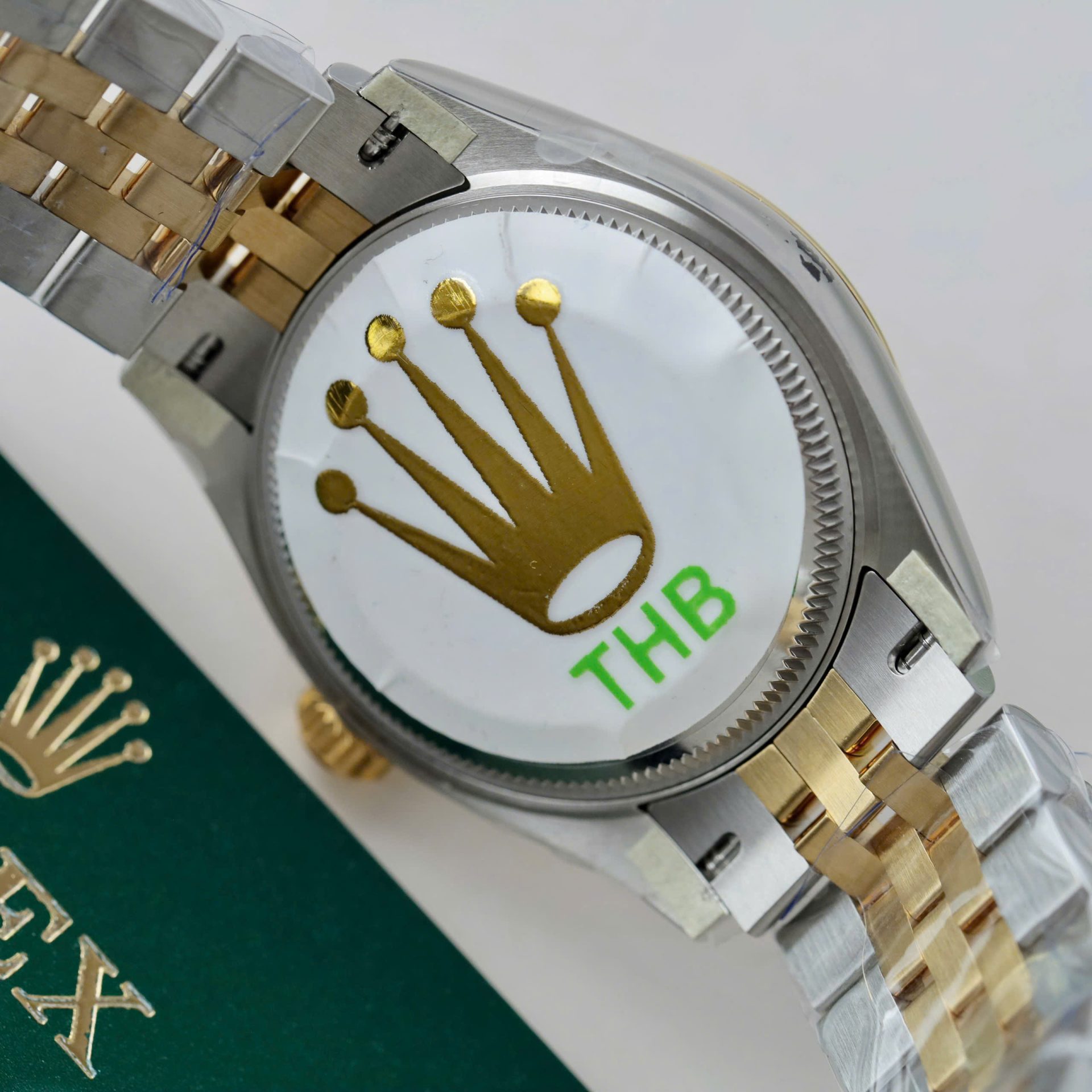 Rolex DateJust Best Replica Watch Green Dial Jubilee Strap THB Factory 31mm