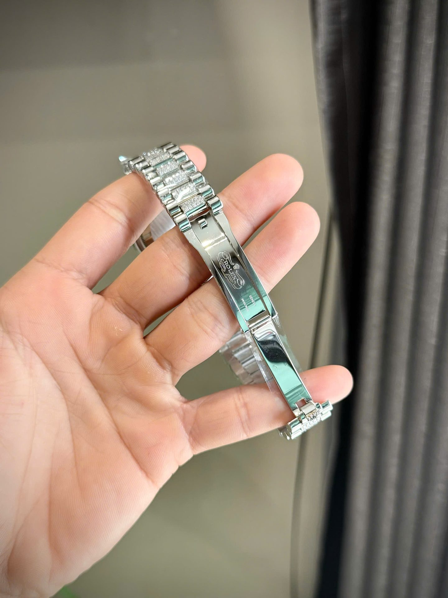 Rolex Day-Date Best Replica Watch Custom Moissanite Diamonds 36mm