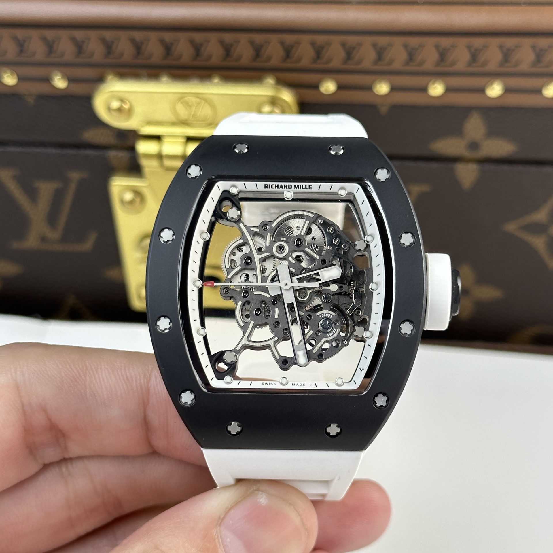 Richard Mille Replica Watch RM055 Bubba Watson Black Ceramic BBR Factory 45mm