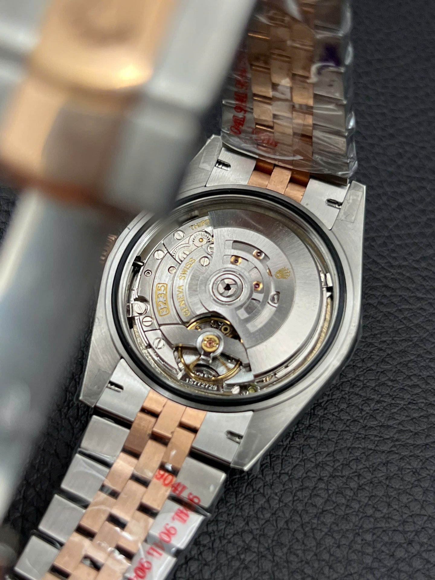 Rolex DateJust Dial Chocolate Replica Watch Custom Gold Wrapped GM Factory 41mm