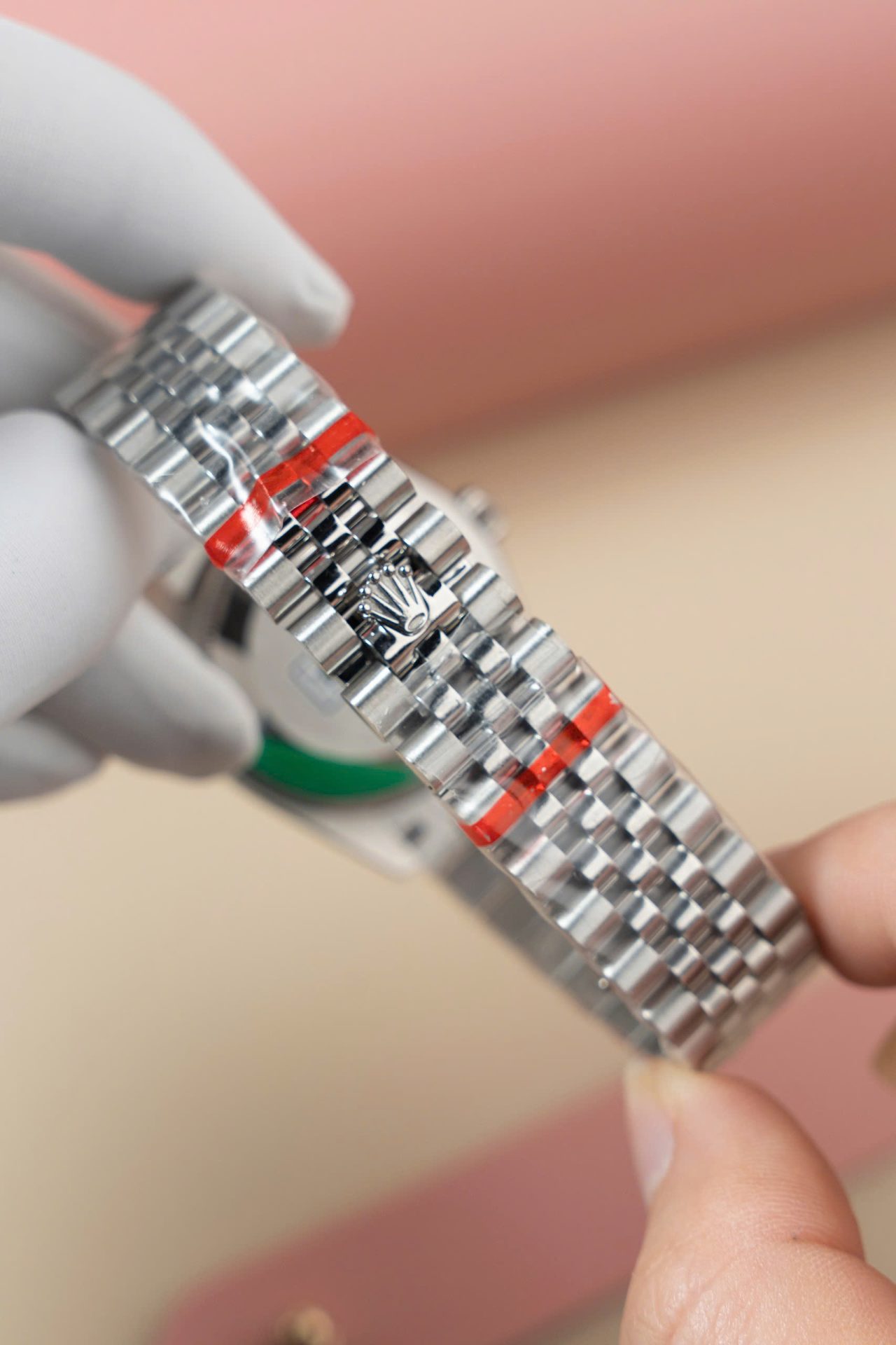 Rolex DateJust Lady Replica Watch Pink Dial Jubilee Strap 31mm