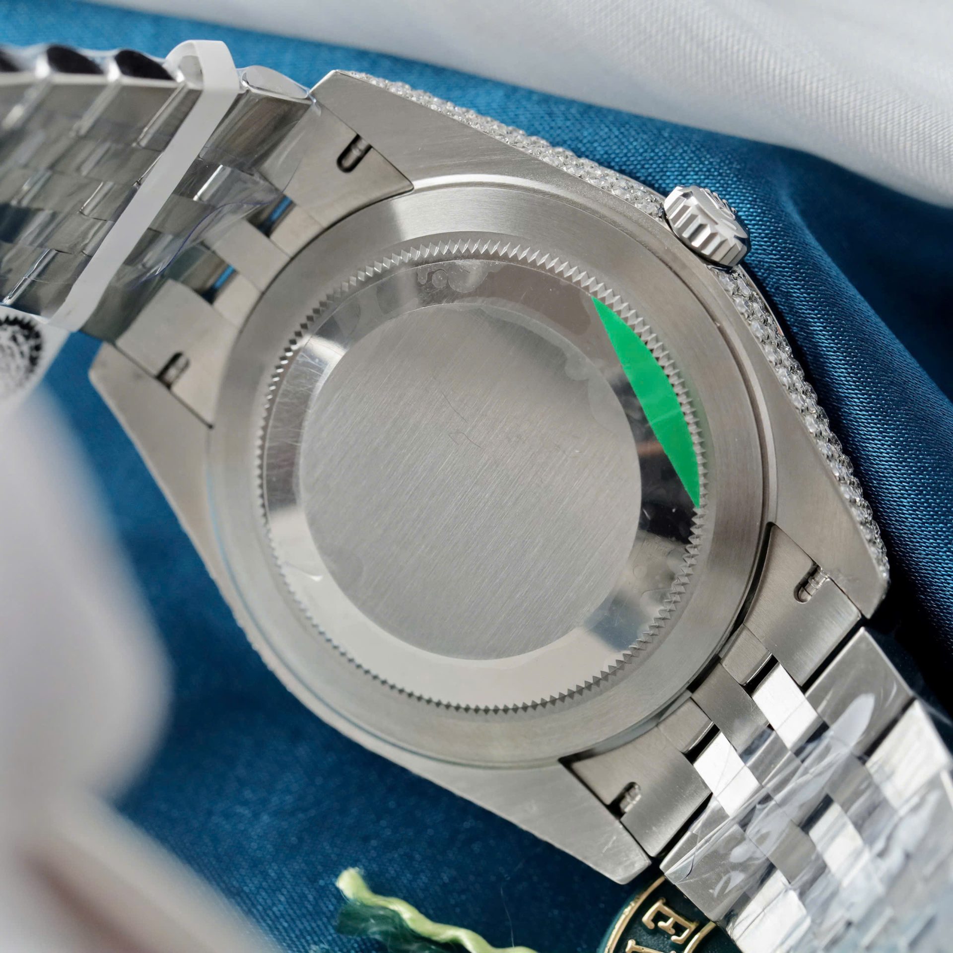 Rolex DateJust Copies Watches Ruby + Diamond Moissanite Custom 41mm