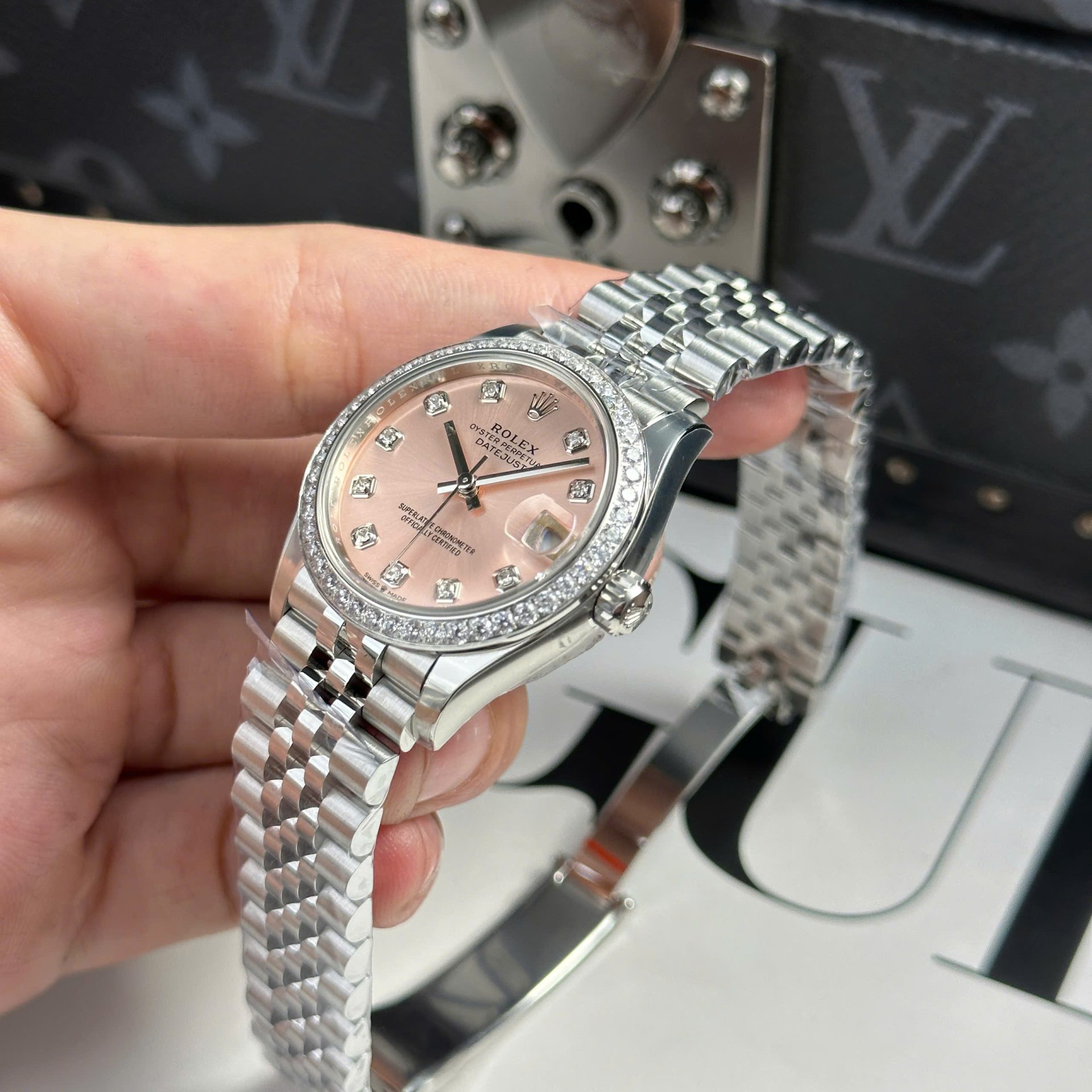 Rolex DateJust Replica Watch Women Dial Pink Jubilee Strap THB Factory 31mm