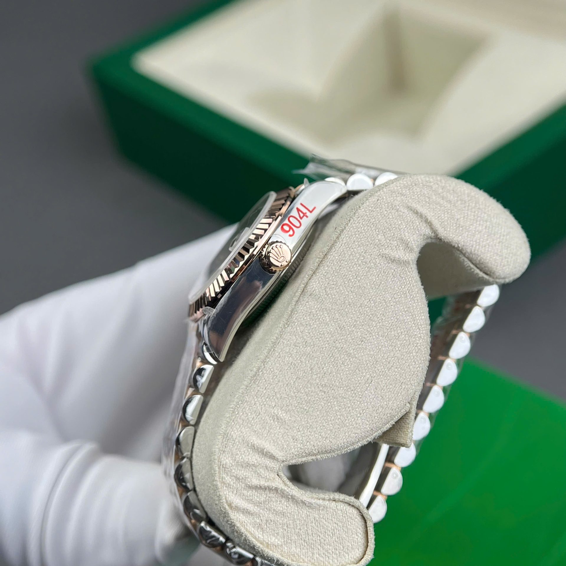 Rolex DateJust Replica Watch Gold Wrapped + MOP Dial Natural Diamond Markers GM Factory 31mm