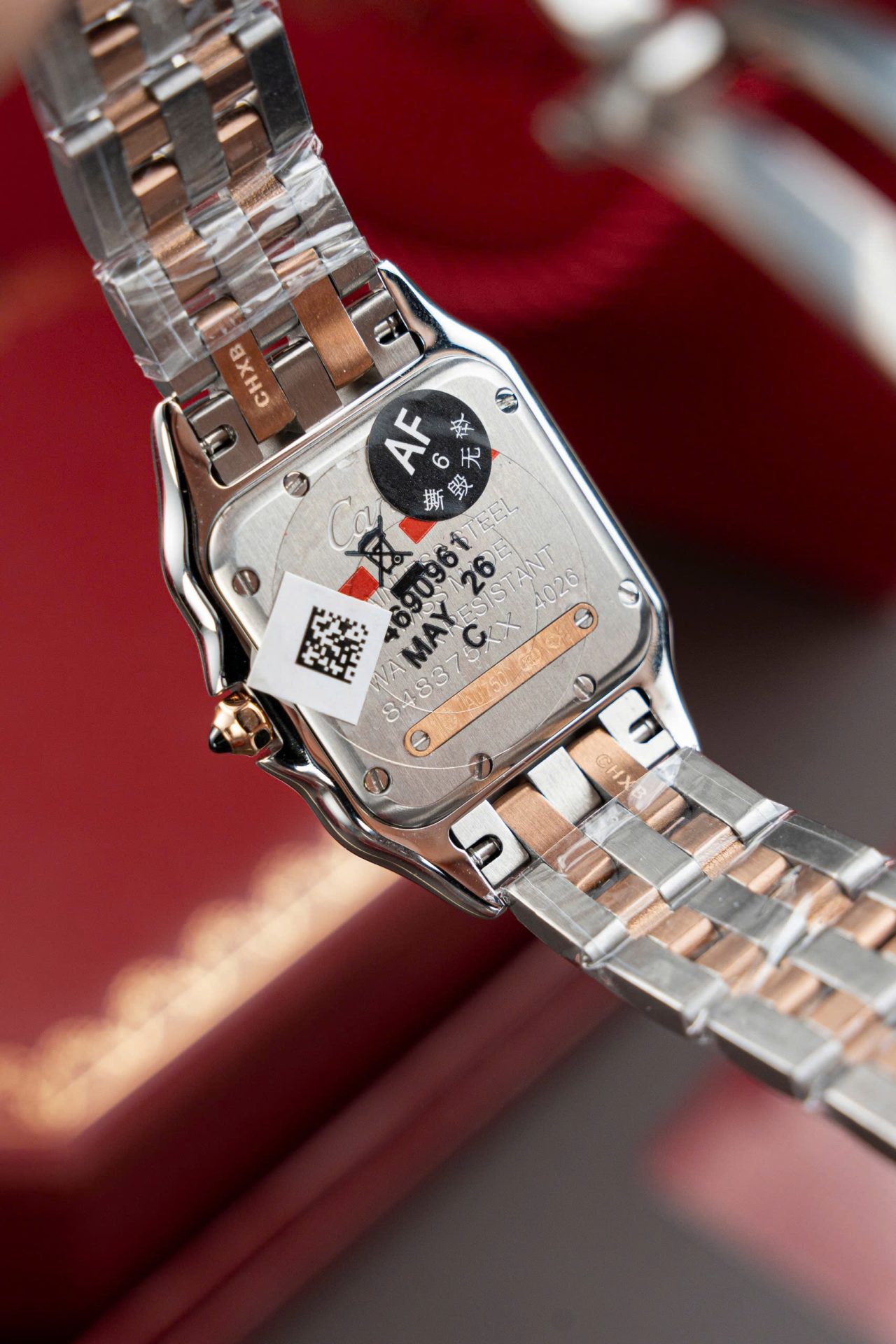 Cartier Panthere WSPN007 Demi Rose Gold Replica Watch Diamonds Moissanite Hong Kong 27x37mm