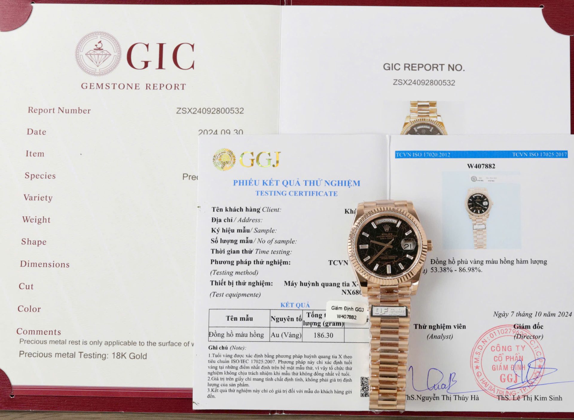 Rolex Day-Date Eisenkiesel Dial Copies Watch 18K Gold Wrapped Custom QF 36mm