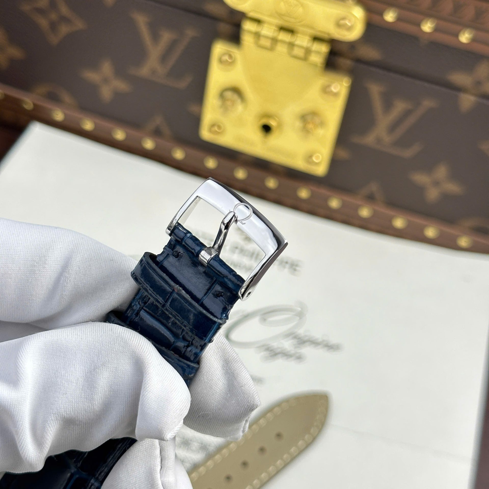 Omega Replica Watch De Ville Prestige Power Reserve White Dial 39.5mm