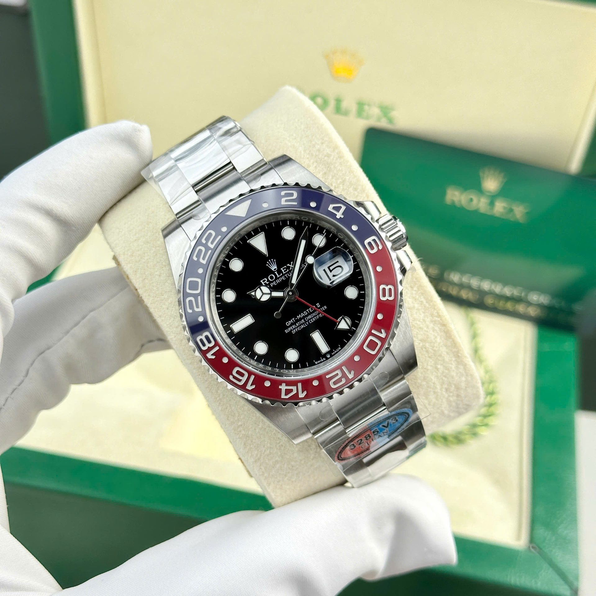 Rolex Pepsi GMT-Master II 126710blro Replica 11 Watch Oyster Strap Clean Factory V3 40mm