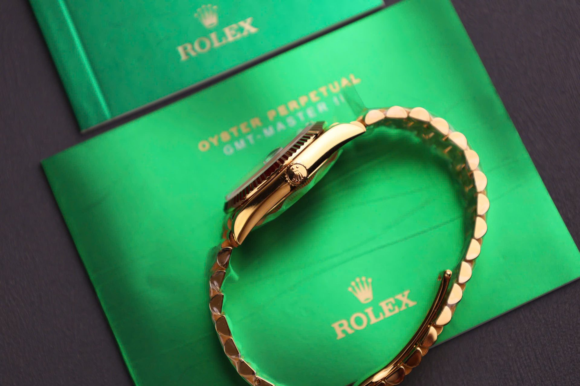 Rolex Day-Date Replica Watch Dial Mother Of Pearl Custom Gold Wrapped 36mm