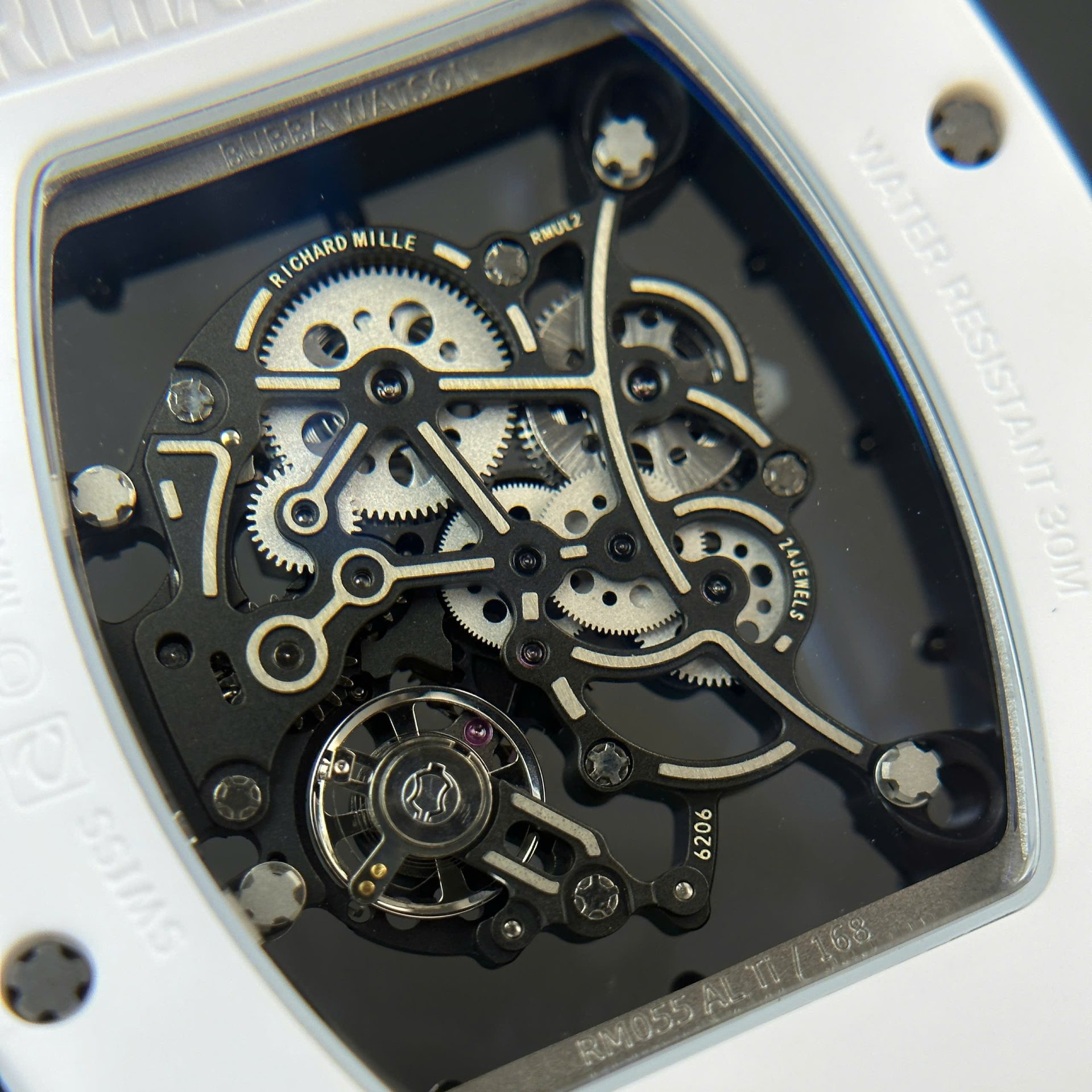 Richard Mille RM055 Bubba Watson Best Replica Watch White Ceramic BBR Factory 42,7 49,7