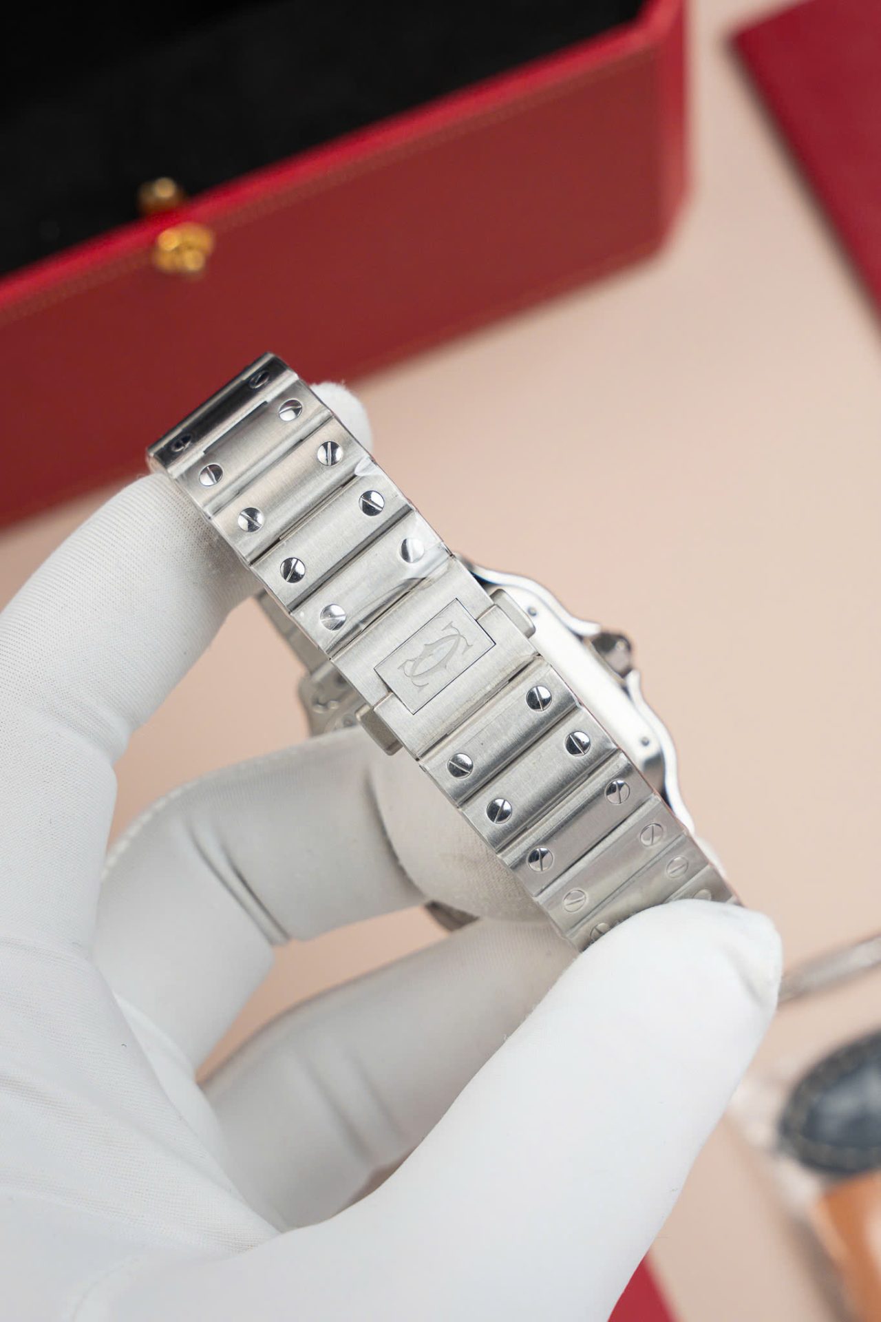 Cartier Santos WSA0065 Replica Watch Women Dial Brown BV Factory 35mm