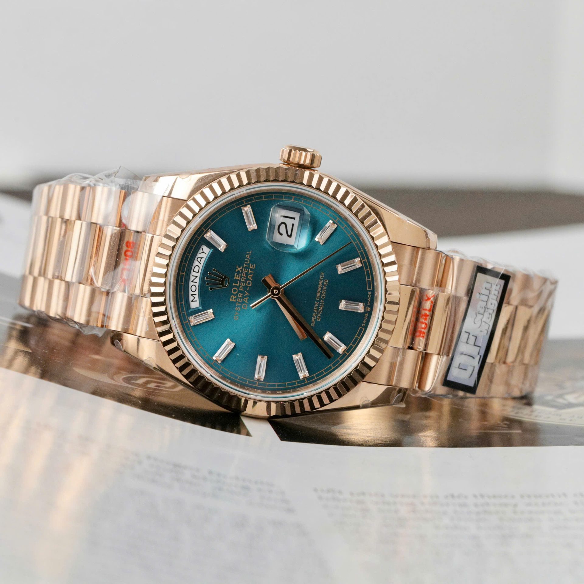 Rolex Day-Date 128235 Best Replica Watch Weight 158 Grams QF Factory 36mm