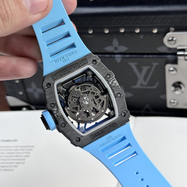 Richard Mille RM35-02 Custom Full Carbon Case Blue BBR 44mm
