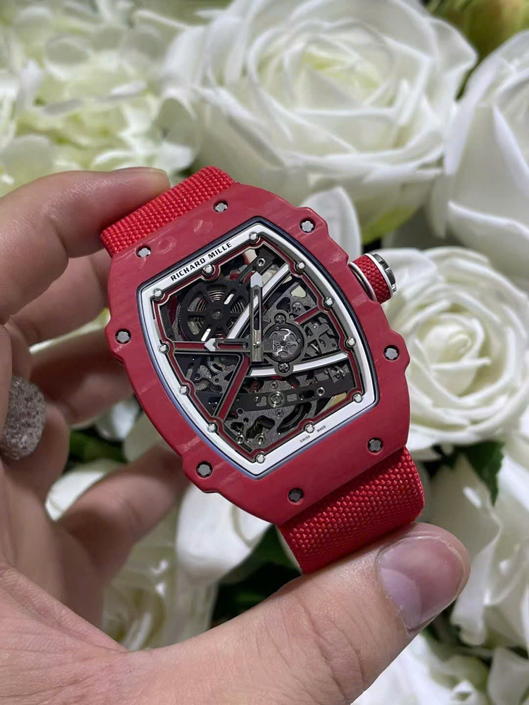 Richard Mille RM67-02 Red Carbon Best Replica Watch Weight 37 Grams 38.7×47.52mm