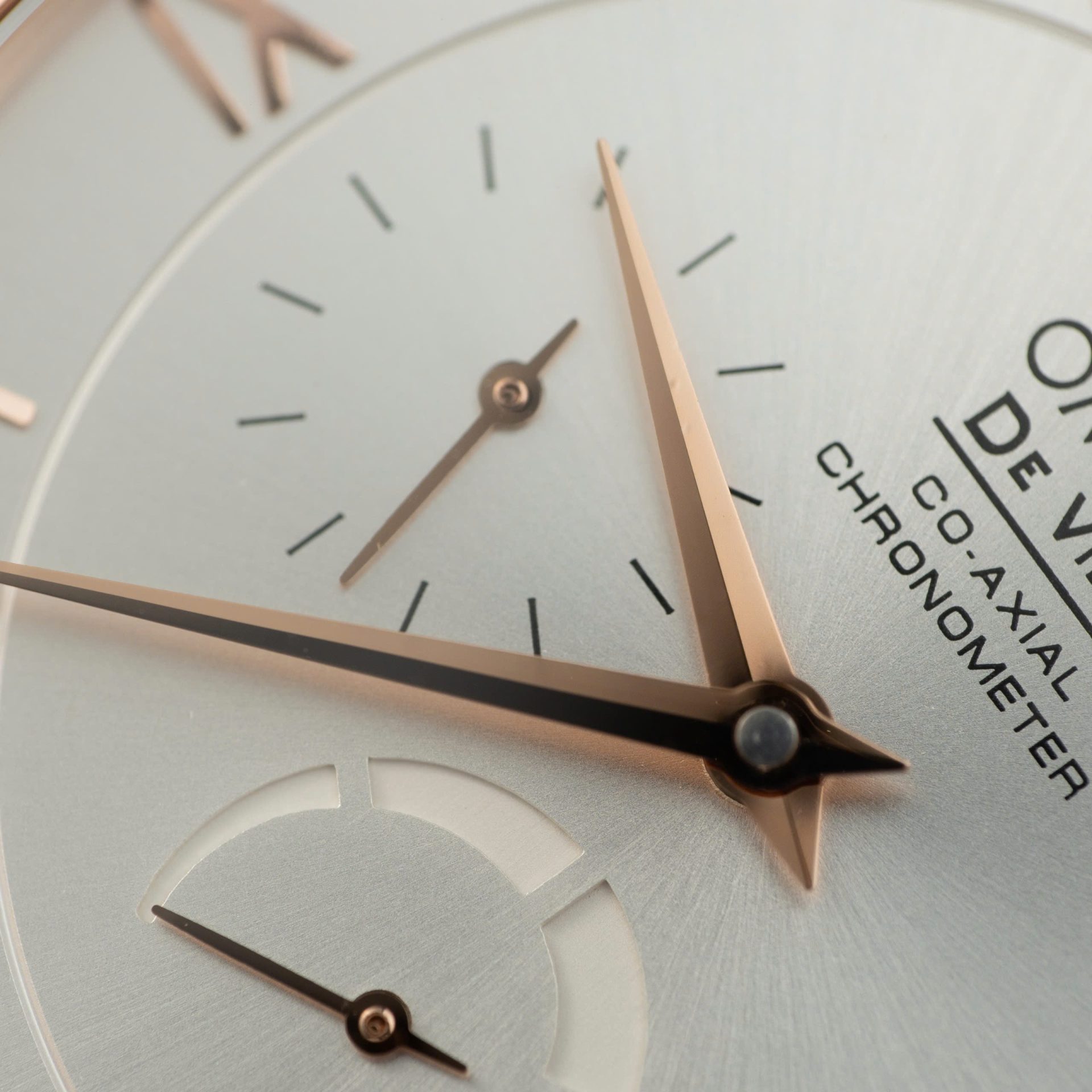 Omega De Ville Prestige Power Reserve Replica Watches Brown Leather Strap 39.5mm