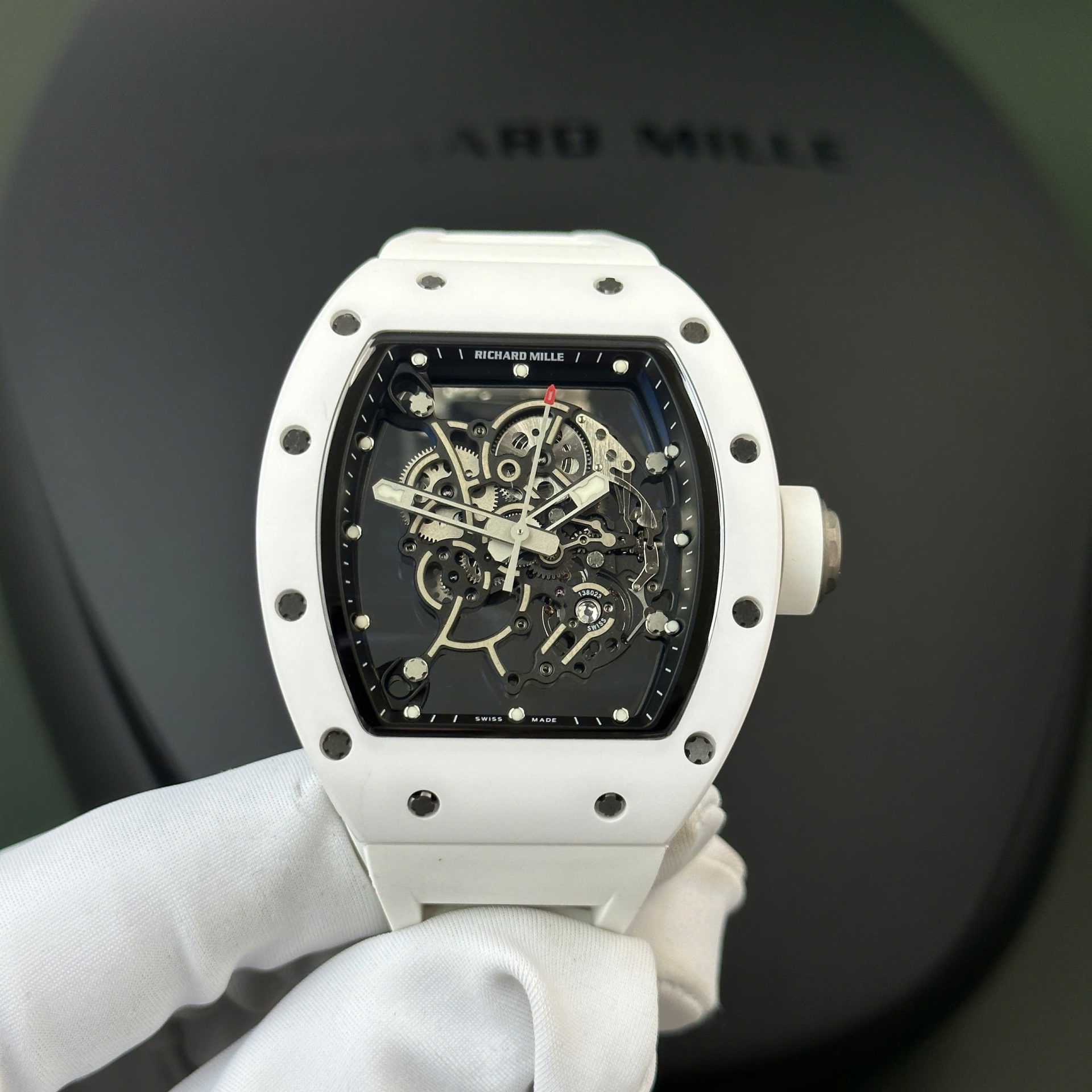 Richard Mille RM055 Bubba Watson Best Replica Watch White Ceramic BBR Factory 42,7 49,7