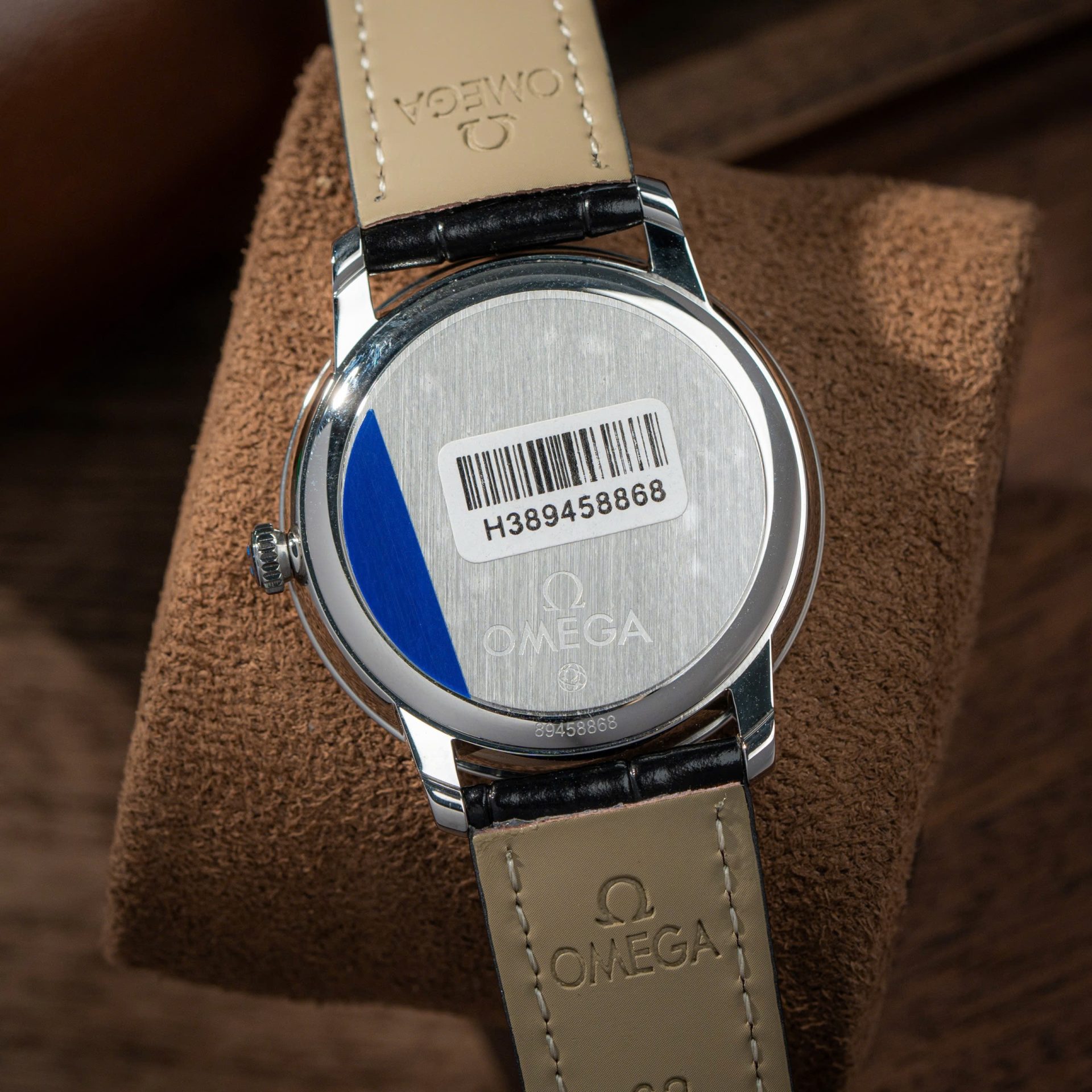 Omega De Ville Prestige Power Reserve Replica 11 Watches White Dial Leather Strap 39.5mm