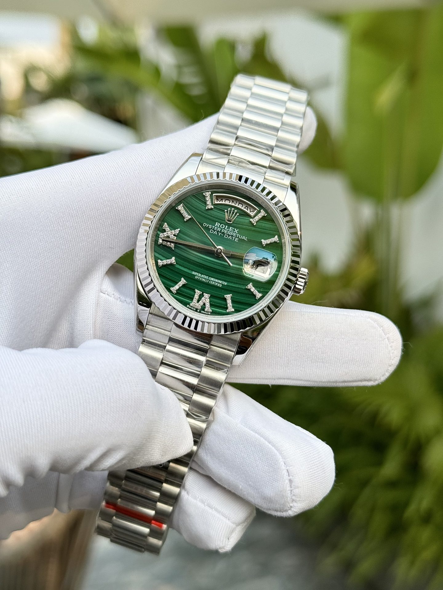 Rolex Best Replica Watches Day-Date Roman Numeral Pile 40mm