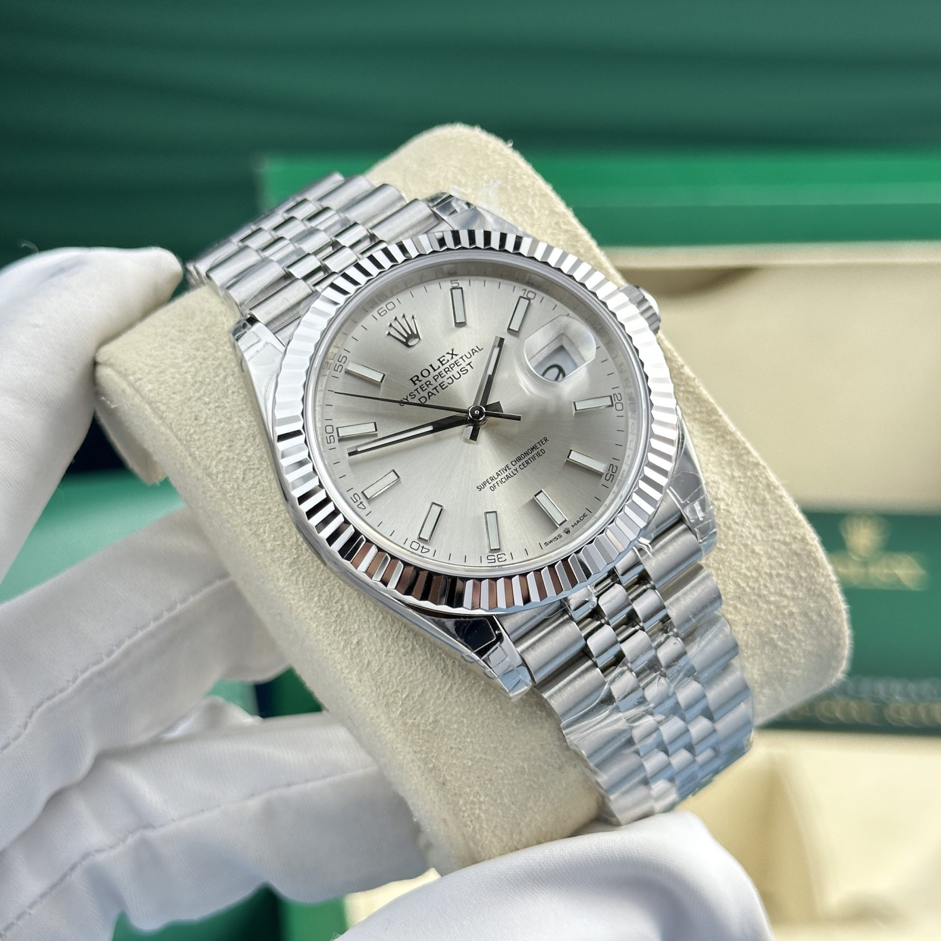 Rolex Replica Watches DateJust 126334 Silver Dial VS Factory 41mm