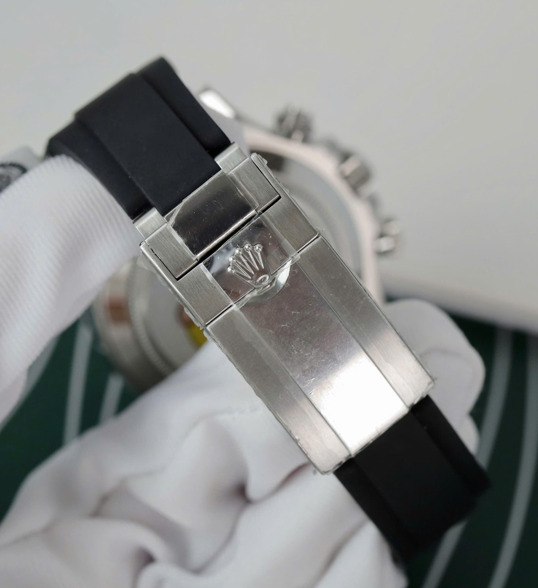 Rolex Daytona Dial MOP Replica Watch Number Pile + Bezel Diamonds Moissanite Custom 40mm