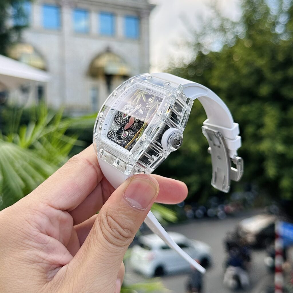 Richard Mille Replica Watch RM26-01 Tourbillon Sapphire Motifs Panda 43mm