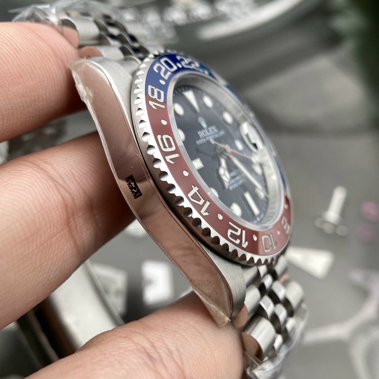 Rolex GMT-Master II 126710BLRO Replica 1:1 Watch Pepsi Clean 40mm