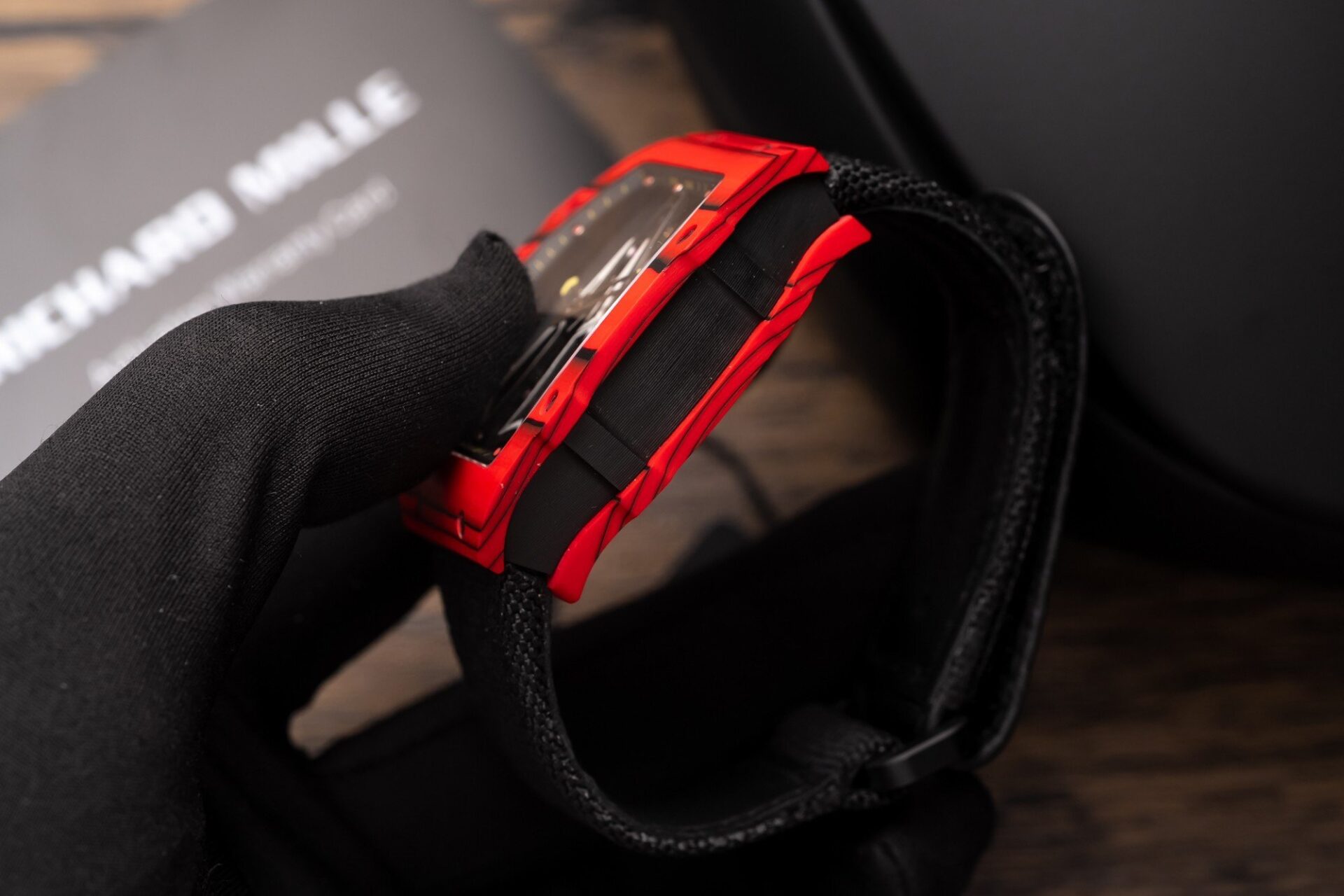 Richard Mille Replica Watch RM27-03 Tourbillon Rafael Nadal Red Carbon 44mm