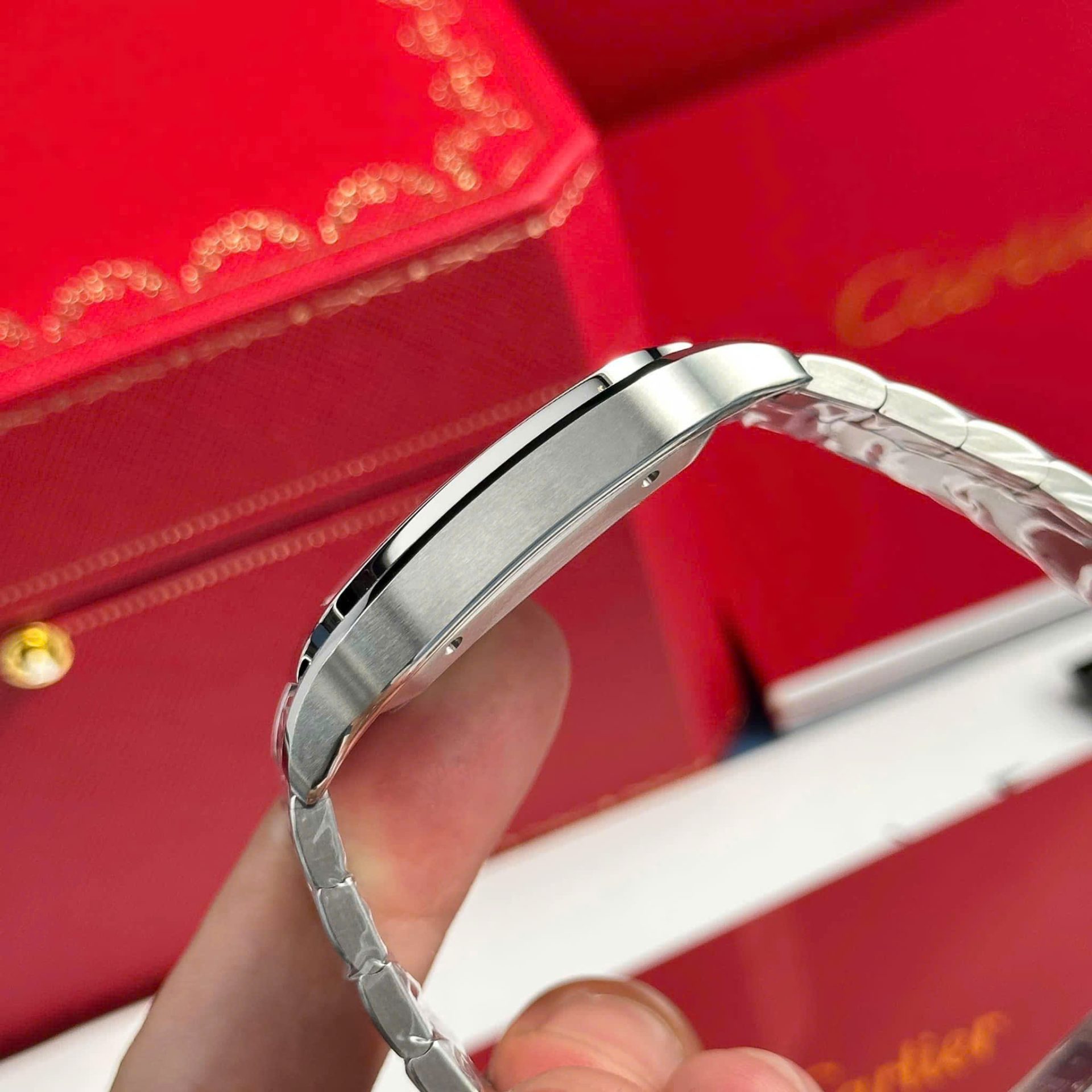 Cartier Santos WSSA0064 Replica Watch Brown Dial BV Factory 39.8mm