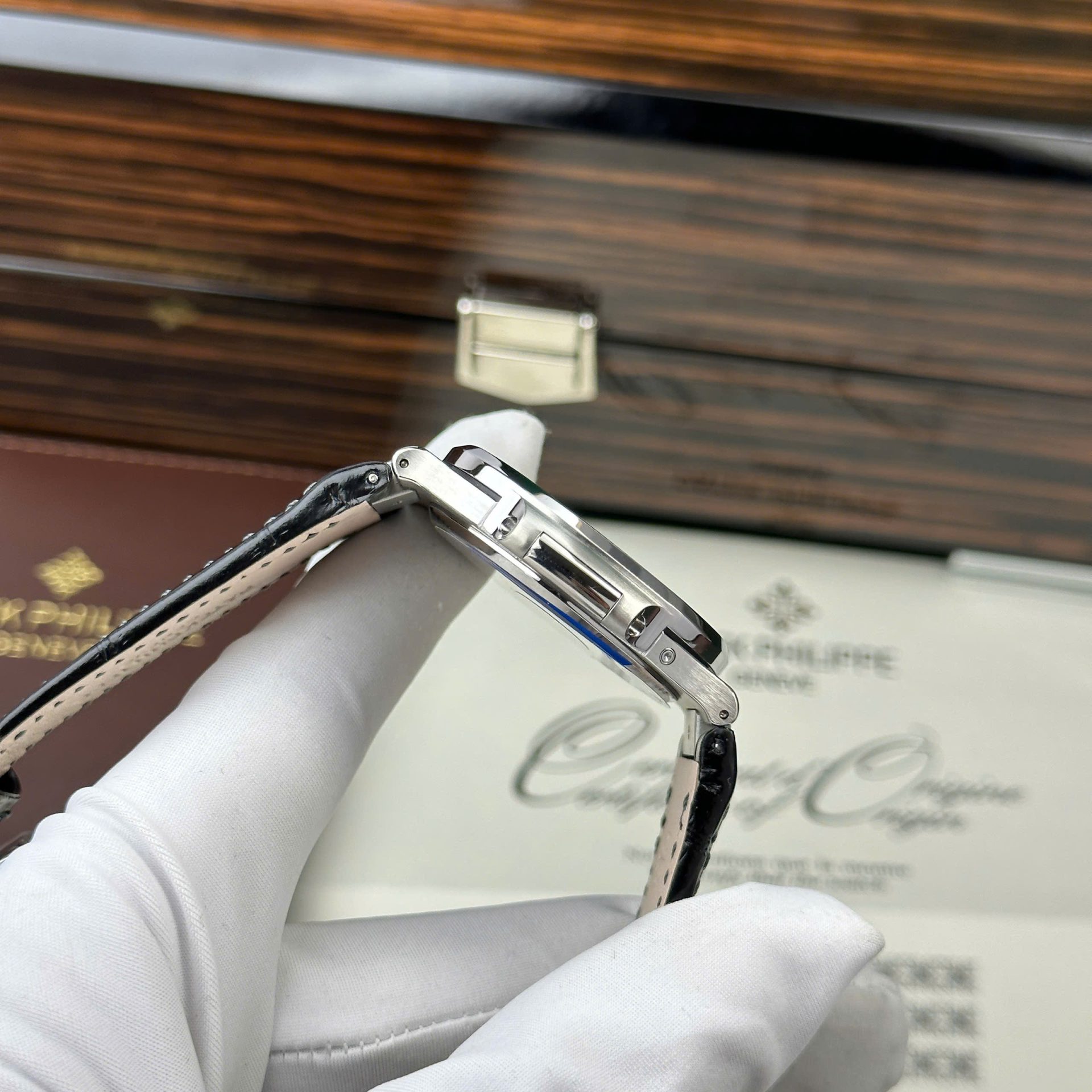 Patek Philippe Nautilus 5722 Replica Watch Blue Dial With Baguette PPF Factory 40mm