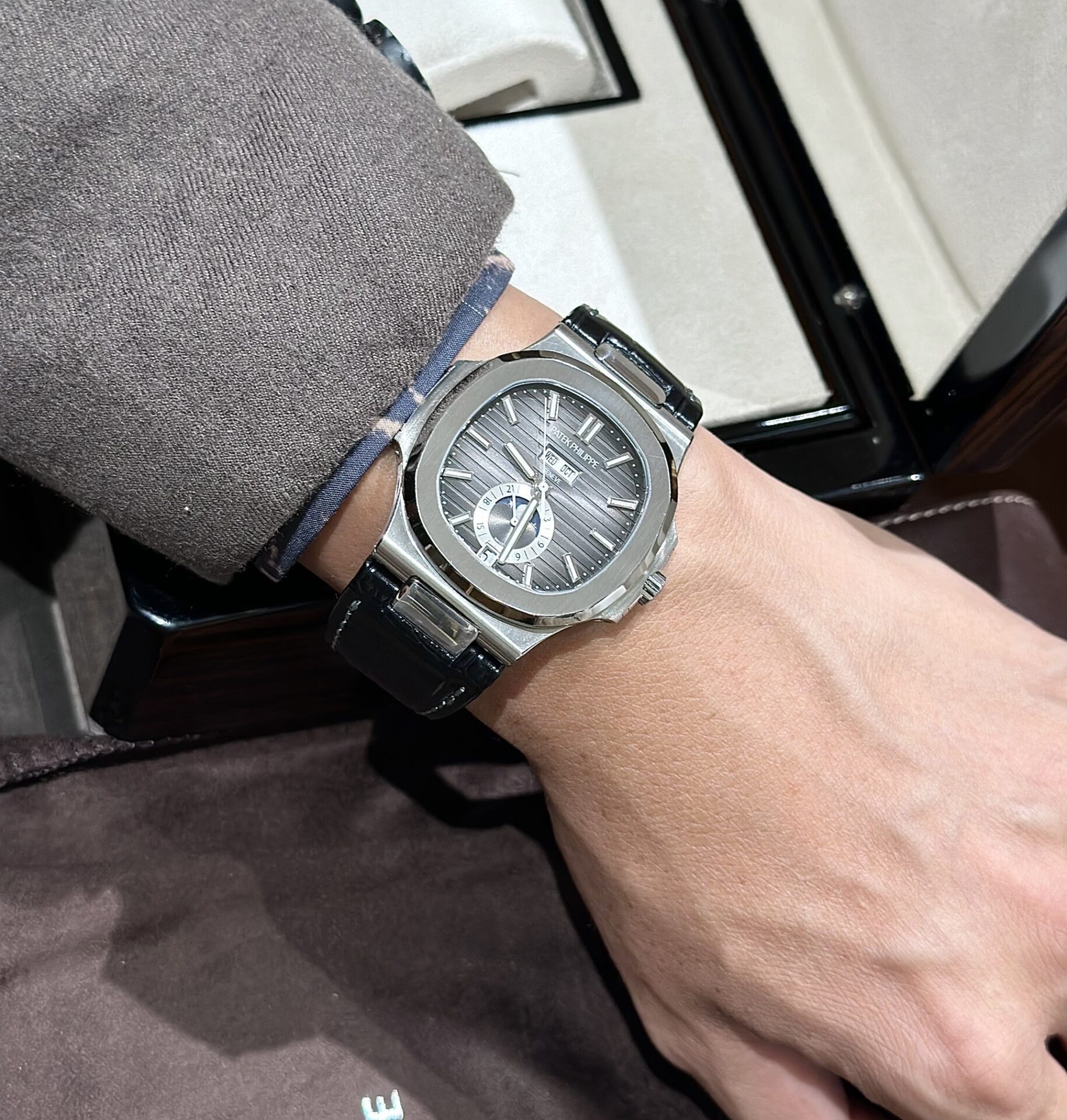 Patek Philippe Replica Watch Nautilus 5726G Gray Dial PPF Factory 40.5mm