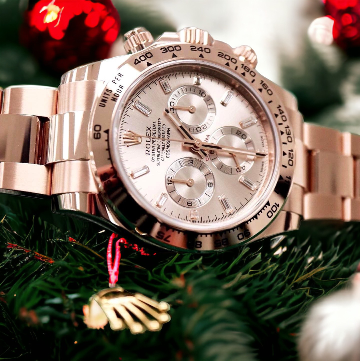 Rolex Daytona 18K Solid Rose Gold Replica Watch 40mm