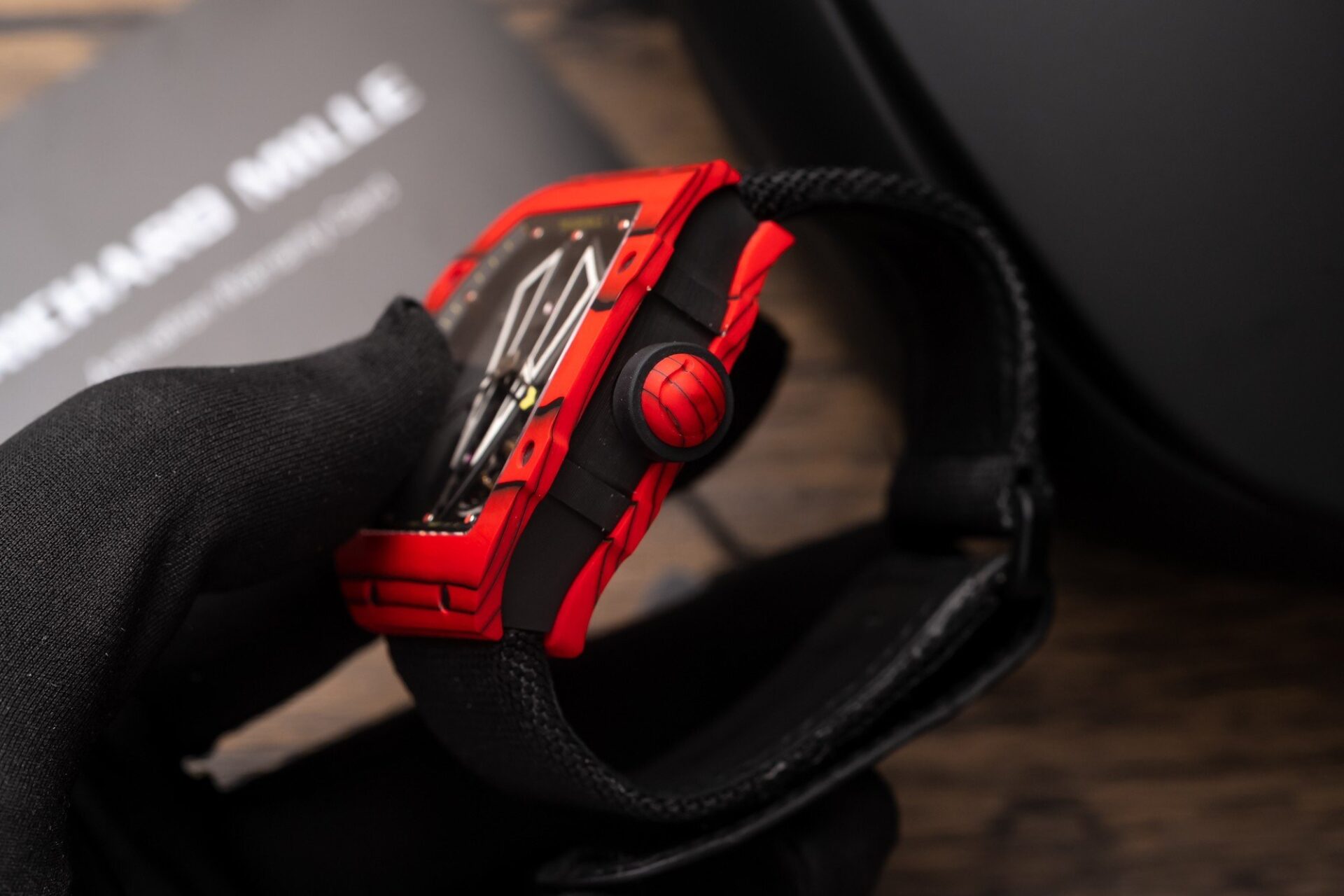 Richard Mille Replica Watch RM27-03 Tourbillon Rafael Nadal Red Carbon 44mm