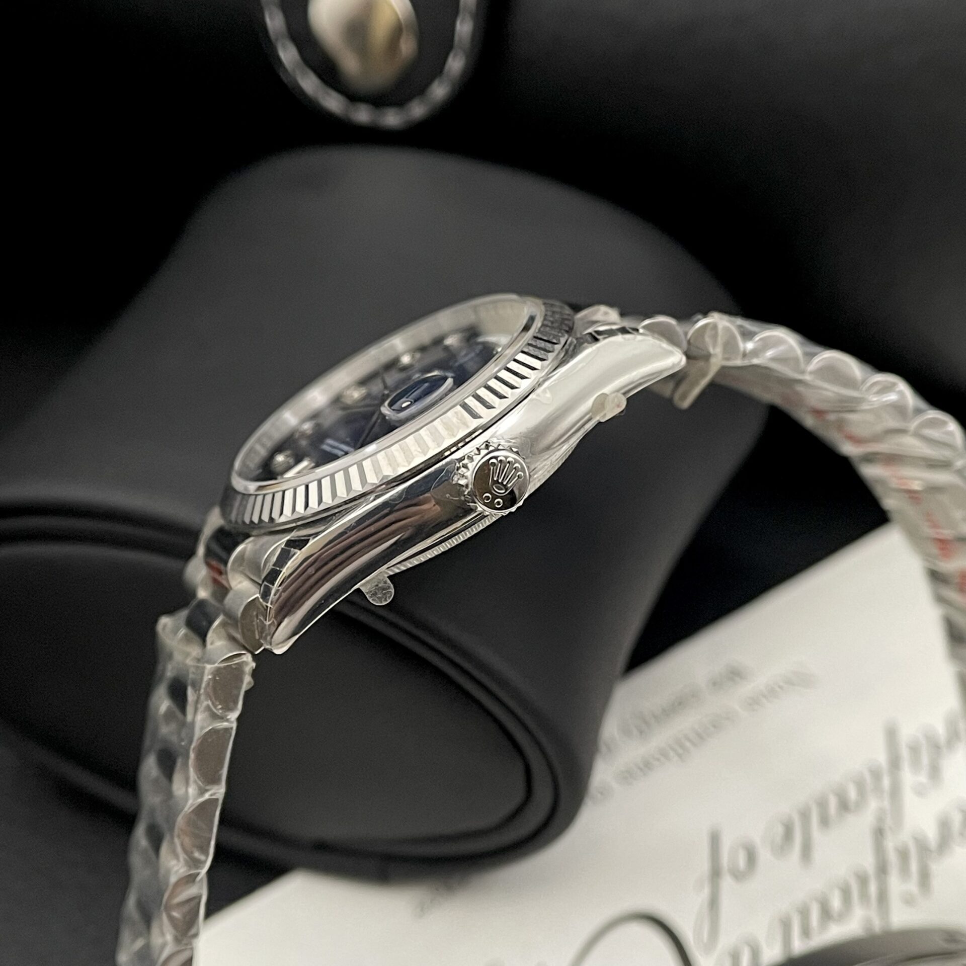 Rolex Day-Date Replica Watch Blue Dial Oyster Strap EW Factory 36mm