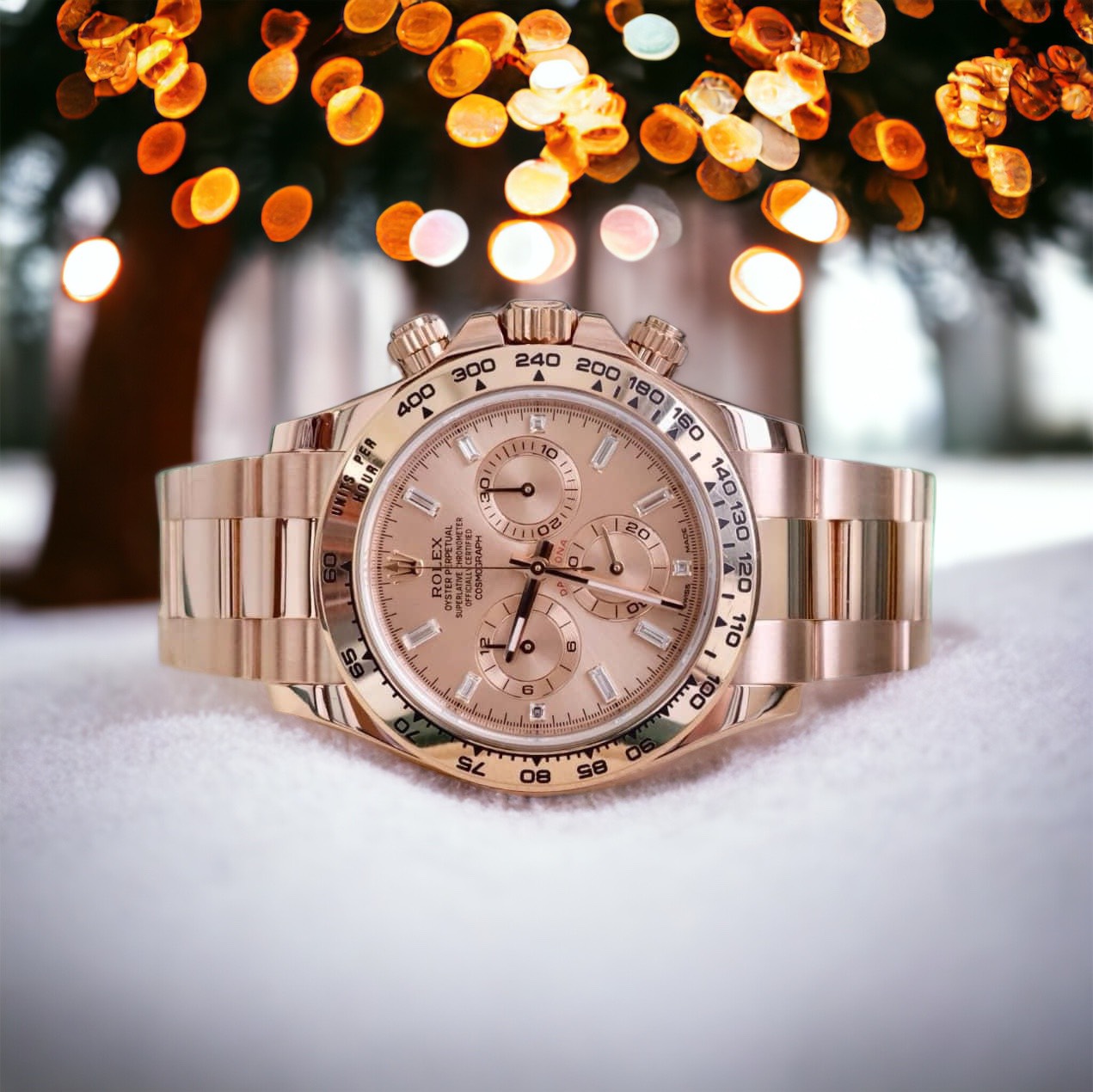 Rolex Daytona 18K Solid Rose Gold Replica Watch 40mm