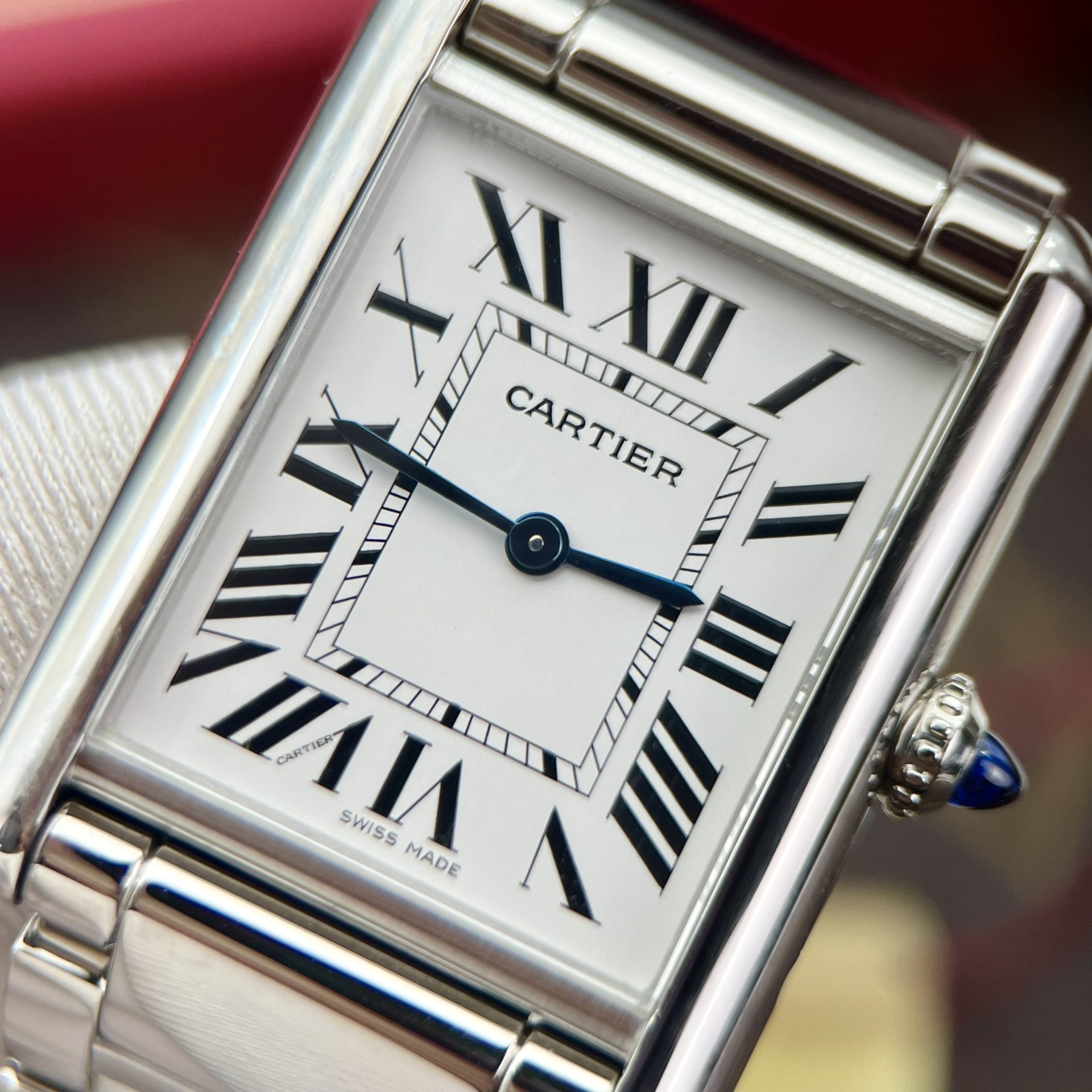 Cartier Fake Watches Tank Must White Dial Metal Wire 31x41mm
