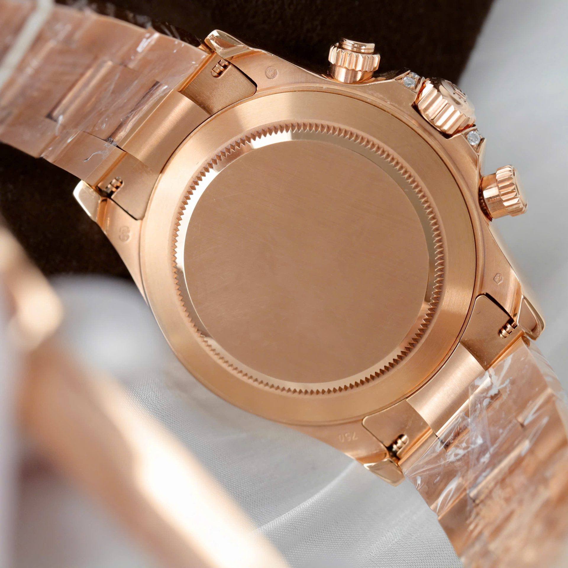 Rolex Daytona Rainbow 116595 Best Replica Watch Gold Wrapped + Moissanite Diamonds 40mm