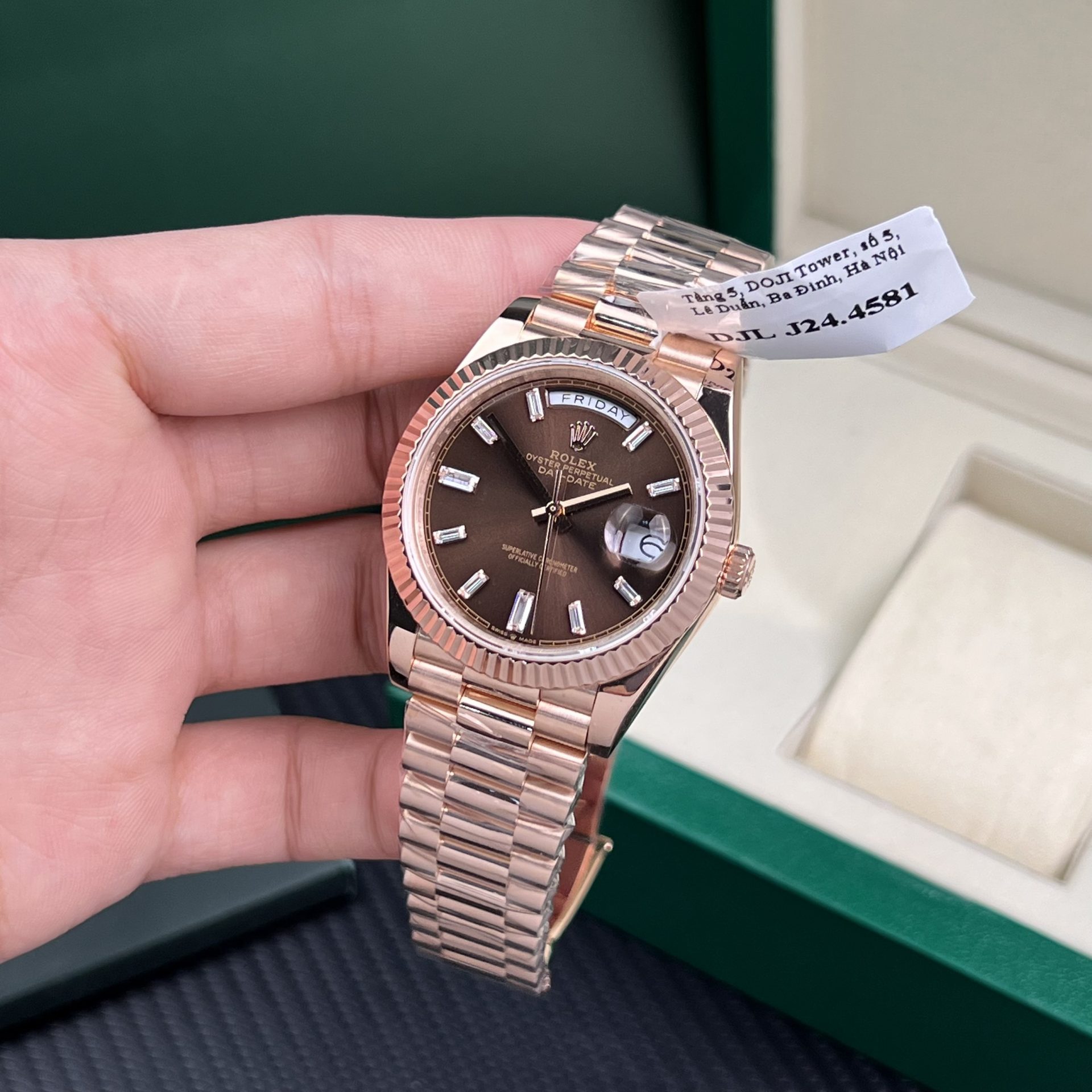 Rolex Replica Watch Day-Date Gold Wrapped Weight 175gram GM Factory 40mm