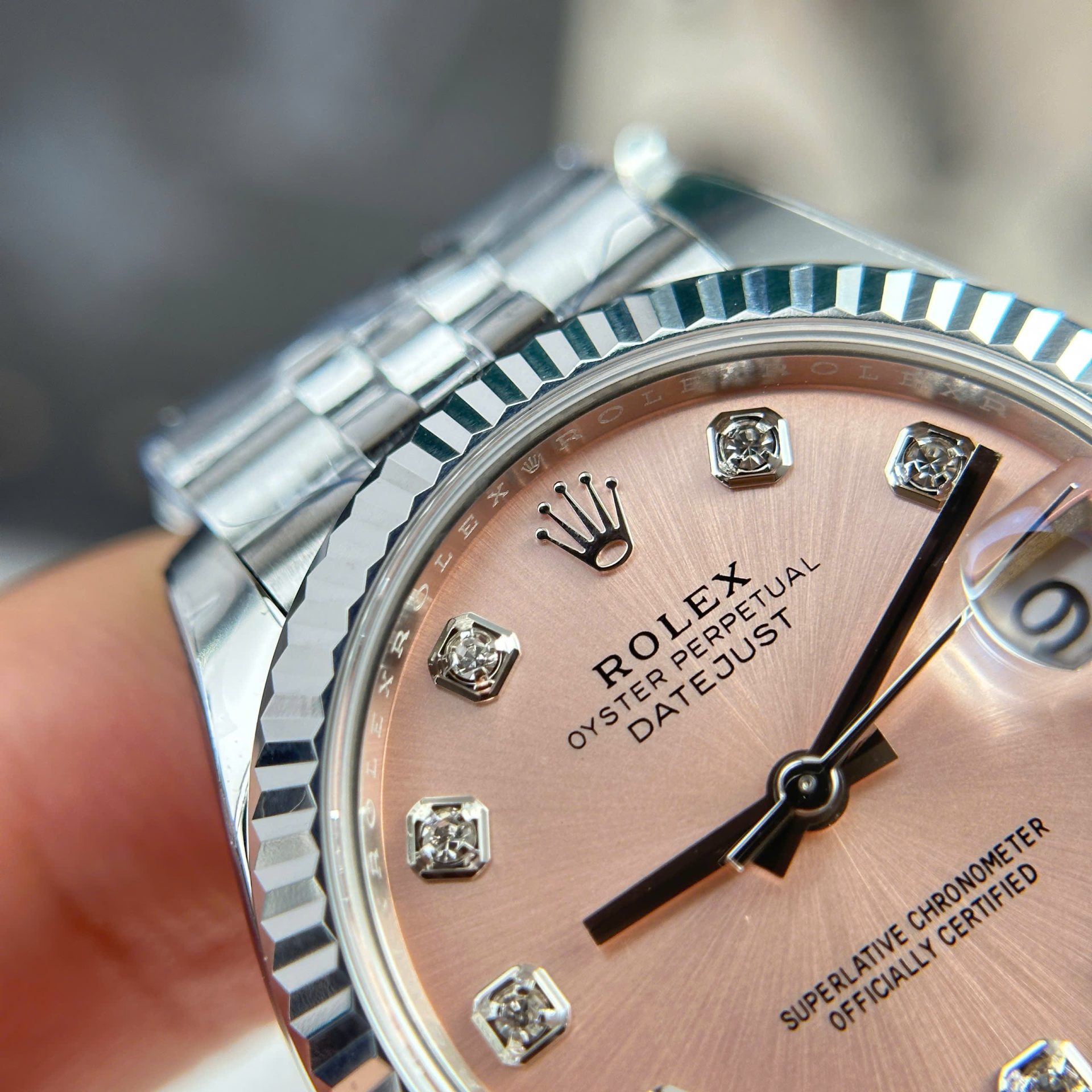 Rolex DateJust Replica Watch Dial Pink Jubilee Strap THB Factory 31mm
