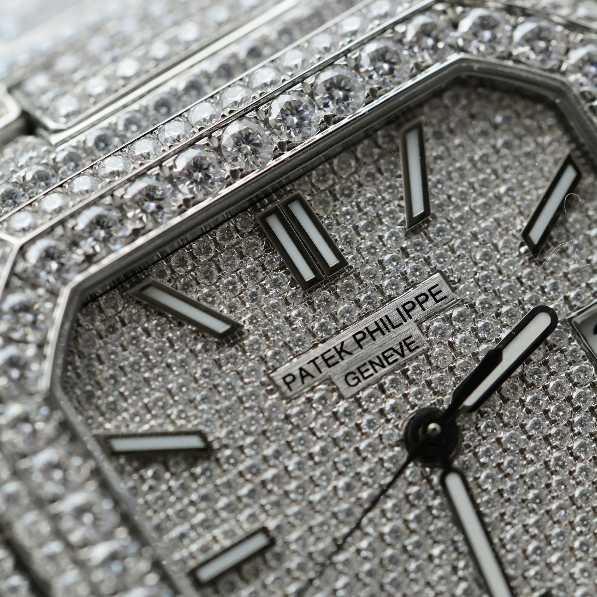 Patek Philippe Cubitus 5821 Copies Watches Diamonds Moissanite Hong Kong Custom 45mm