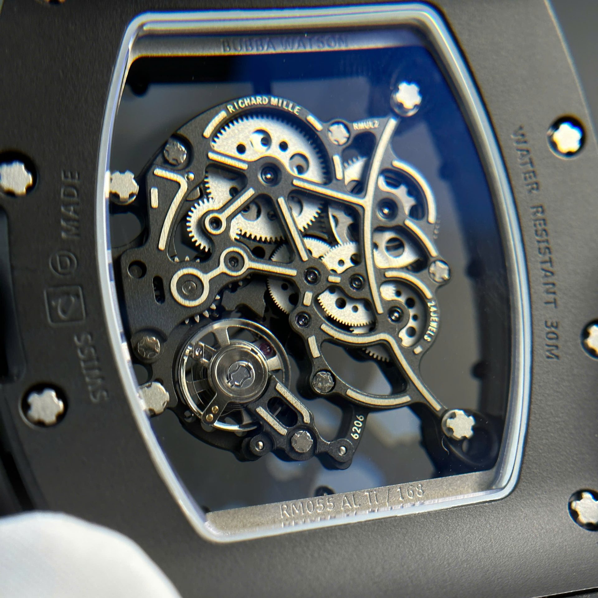 Richard Mille Replica Watch RM055 Black Ceramic Rubber Strap BBR Factory 42,7 49,9mm