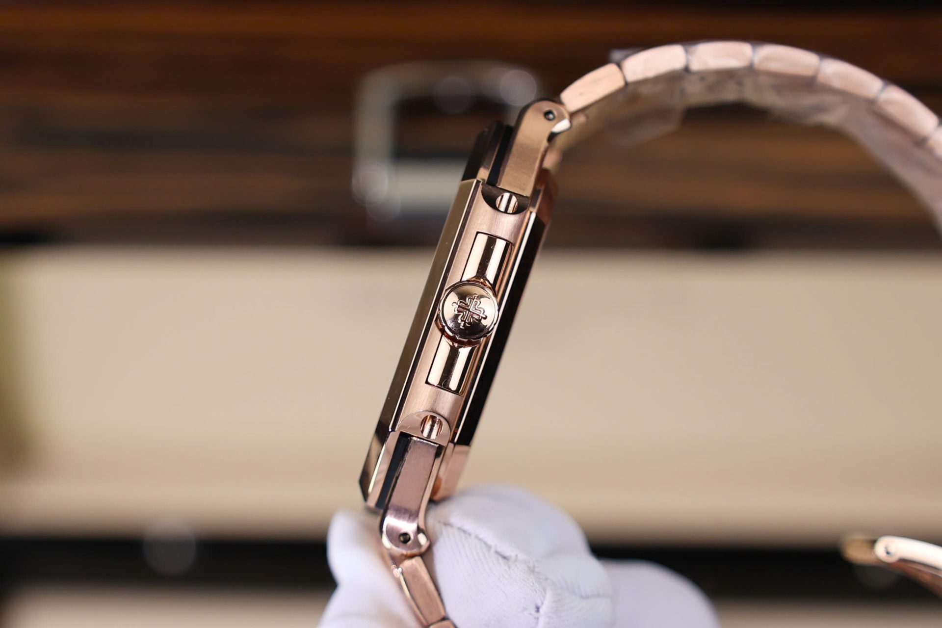 Patek Philippe Cubitus 5821 Replica Watch Rose Gold White Dial TW Factory 45mm