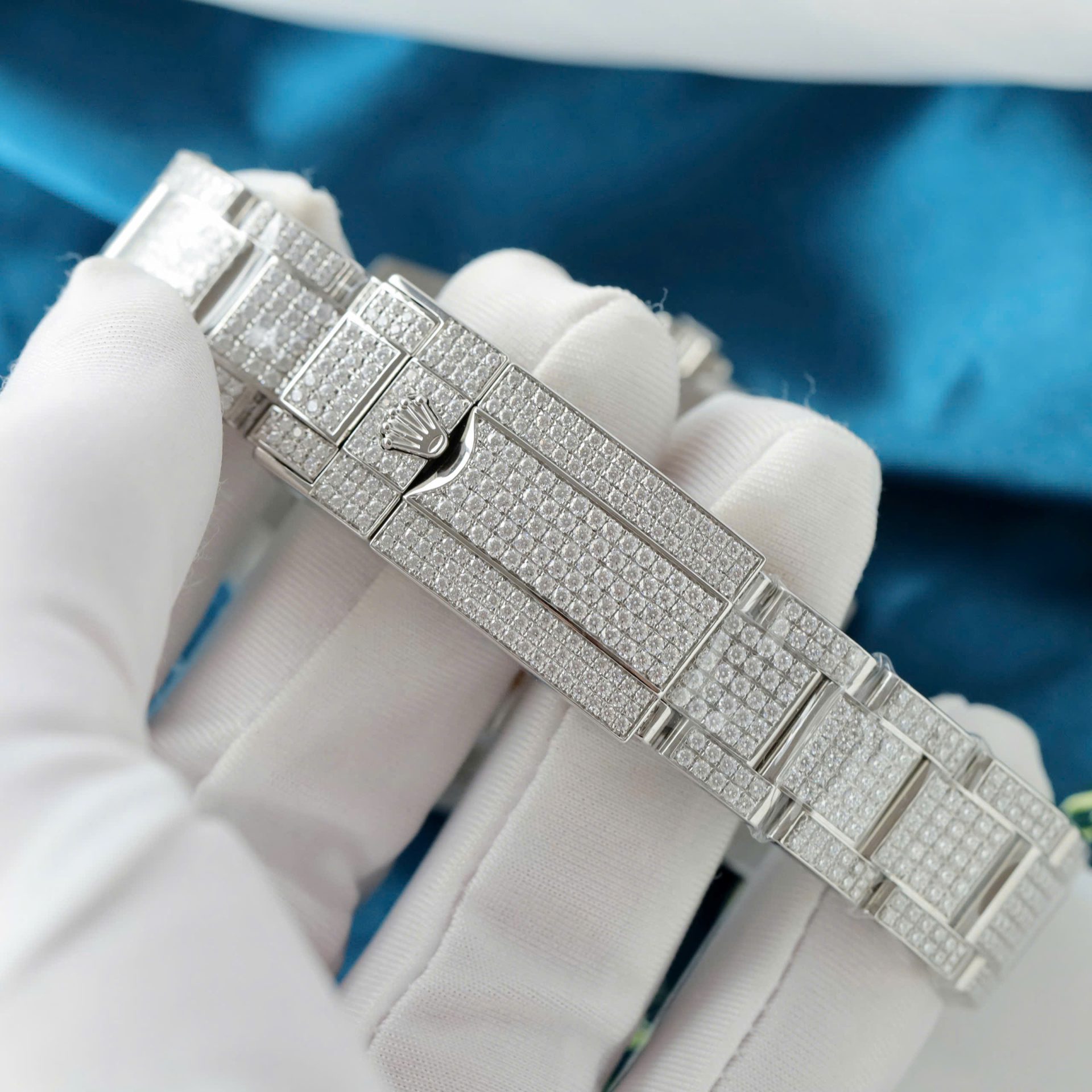 Rolex GMT-Master II Replica Watch Sapphire + Diamonds Moissanite 40mm